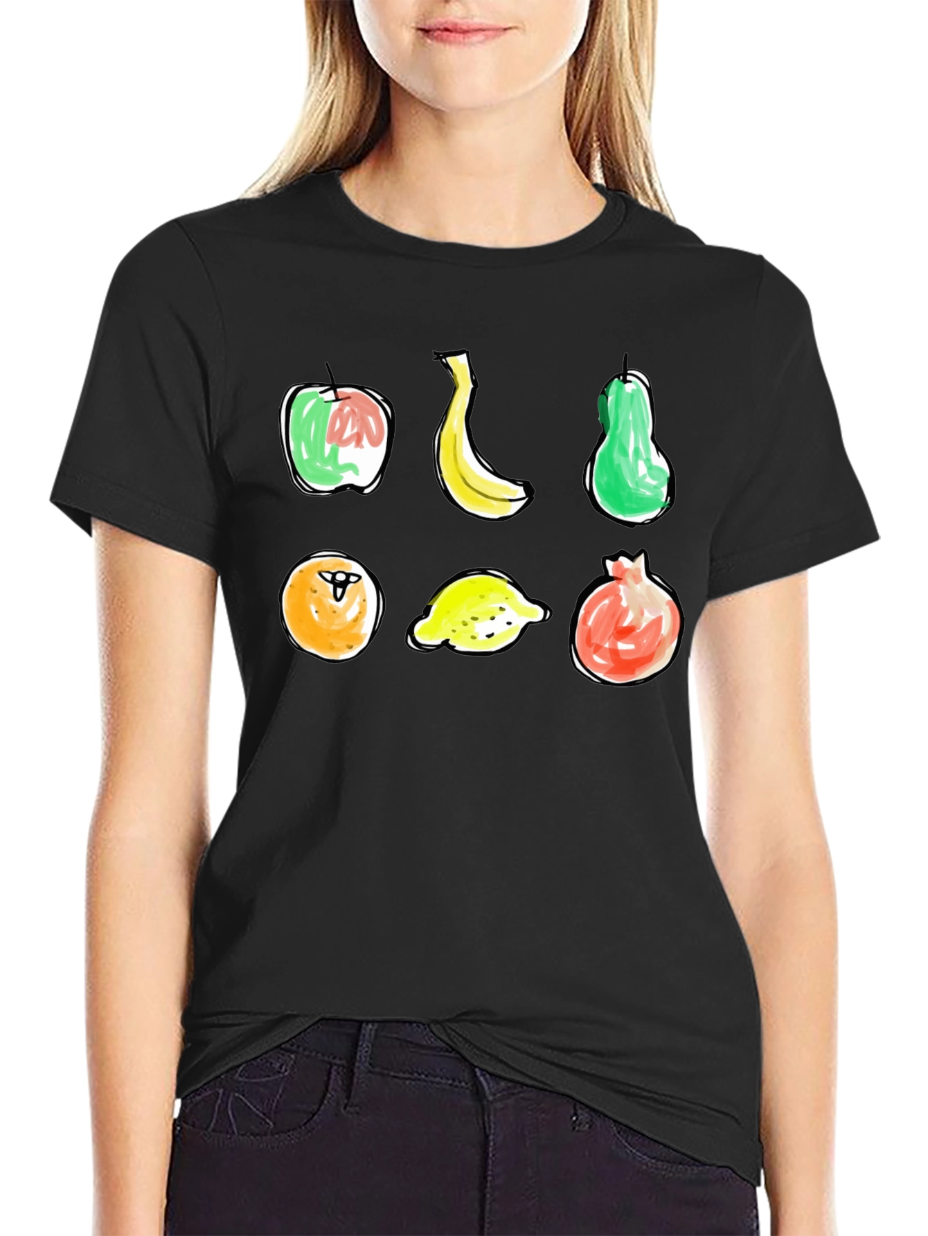 Fun Fruit Sketch T-Shirt