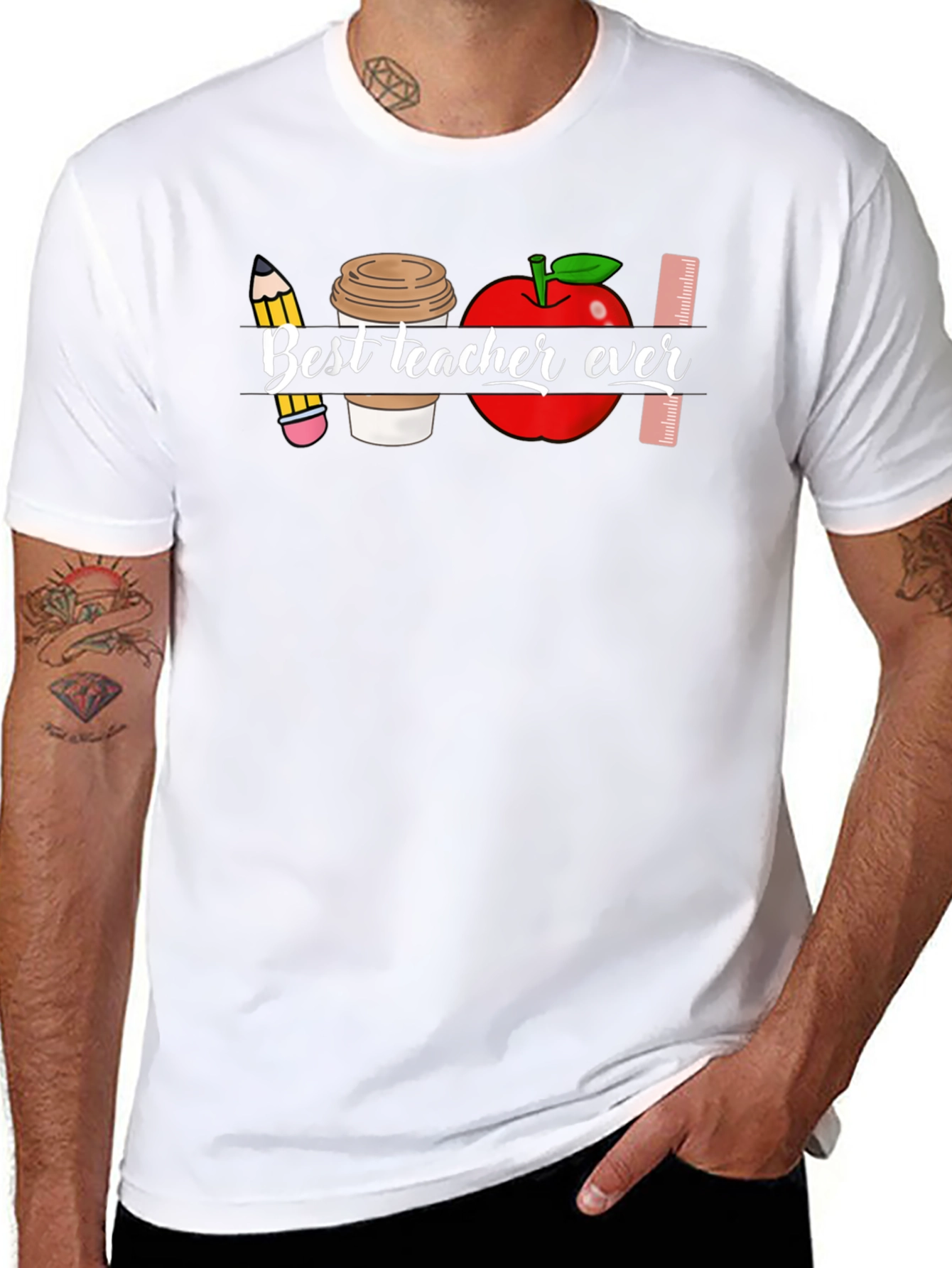 Best Teacher Ever Graphic T-Shirt