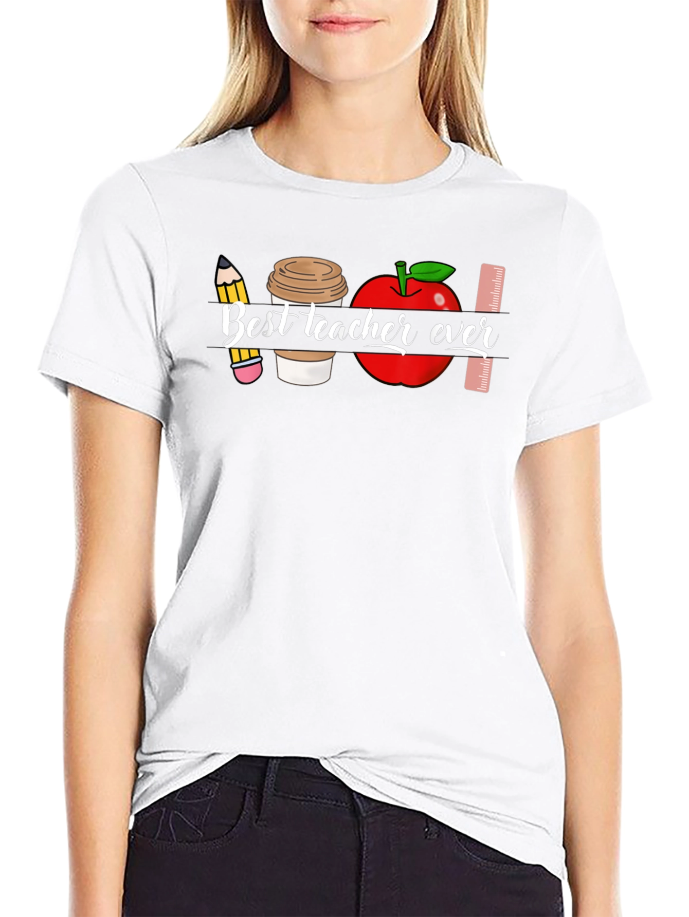 Best Teacher Ever Graphic T-Shirt