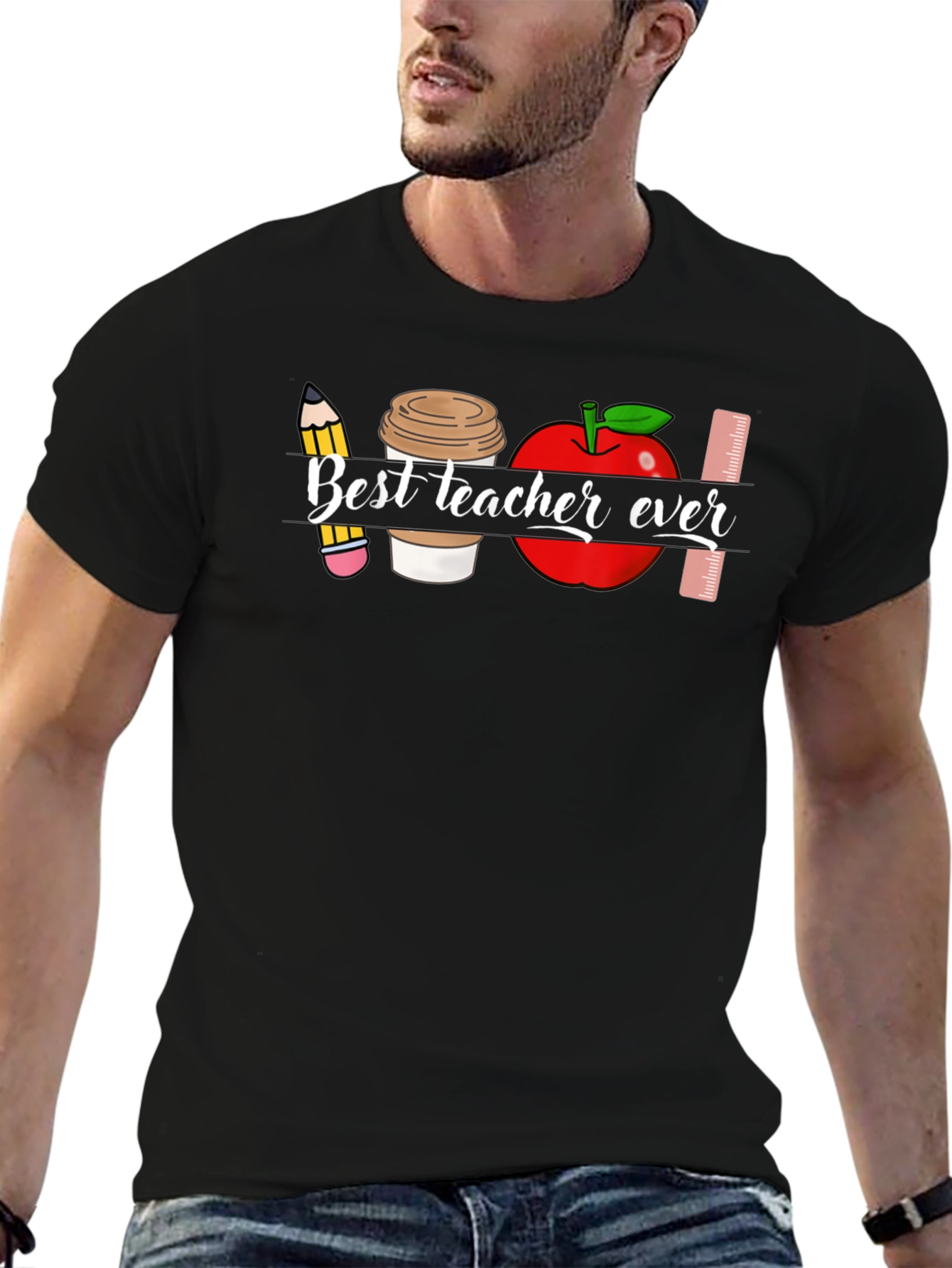 Best Teacher Ever Graphic T-Shirt