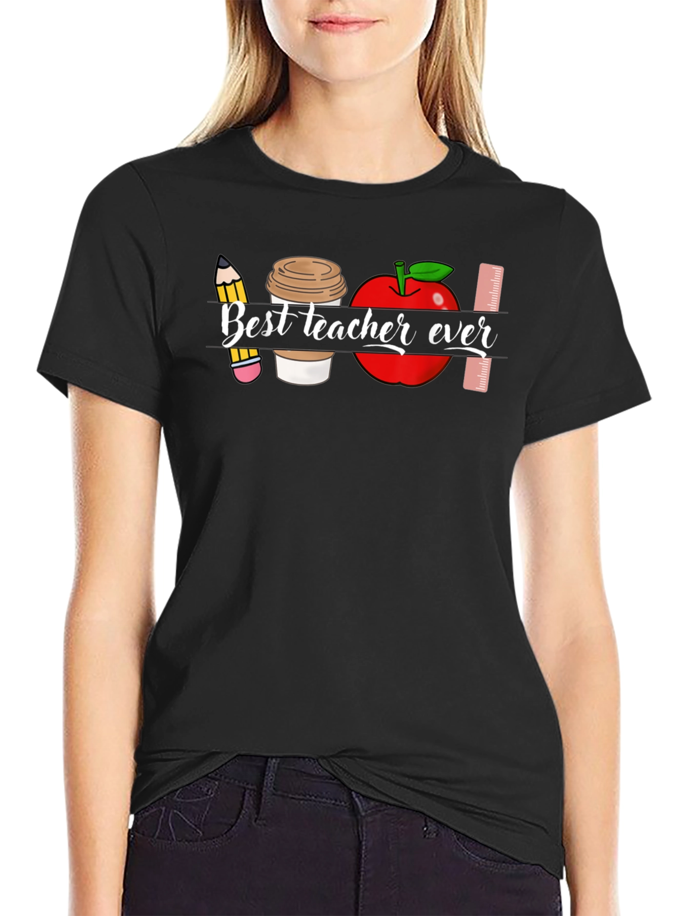 Best Teacher Ever Graphic T-Shirt