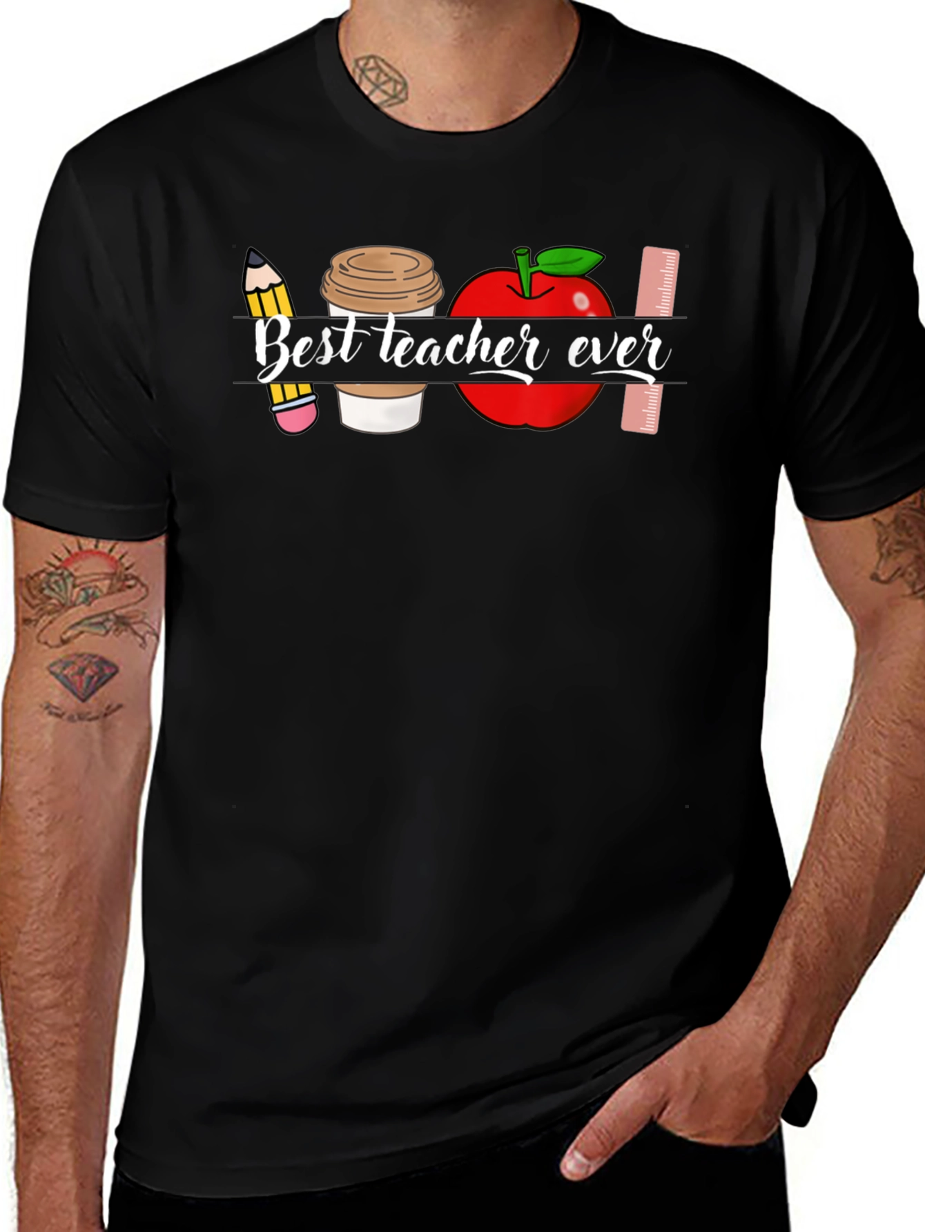 Best Teacher Ever Graphic T-Shirt