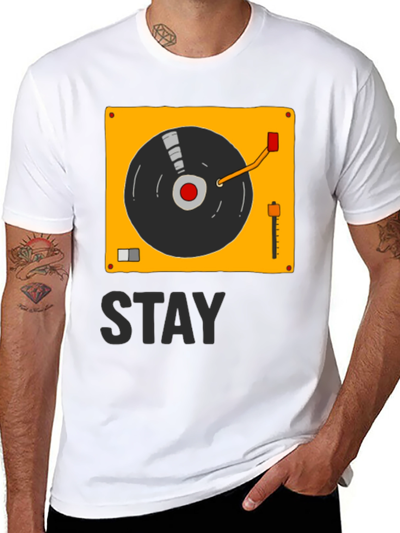Stay Groovy Turntable Graphic Tee