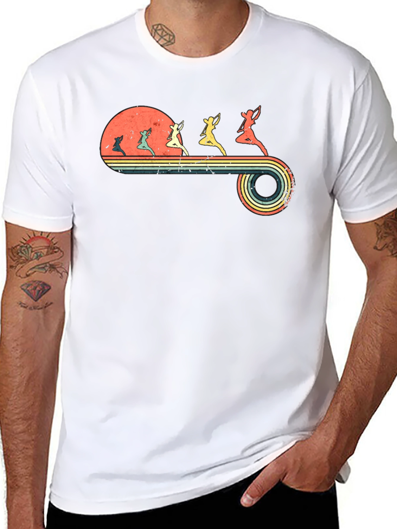 Retro Archer Silhouette T-Shirt