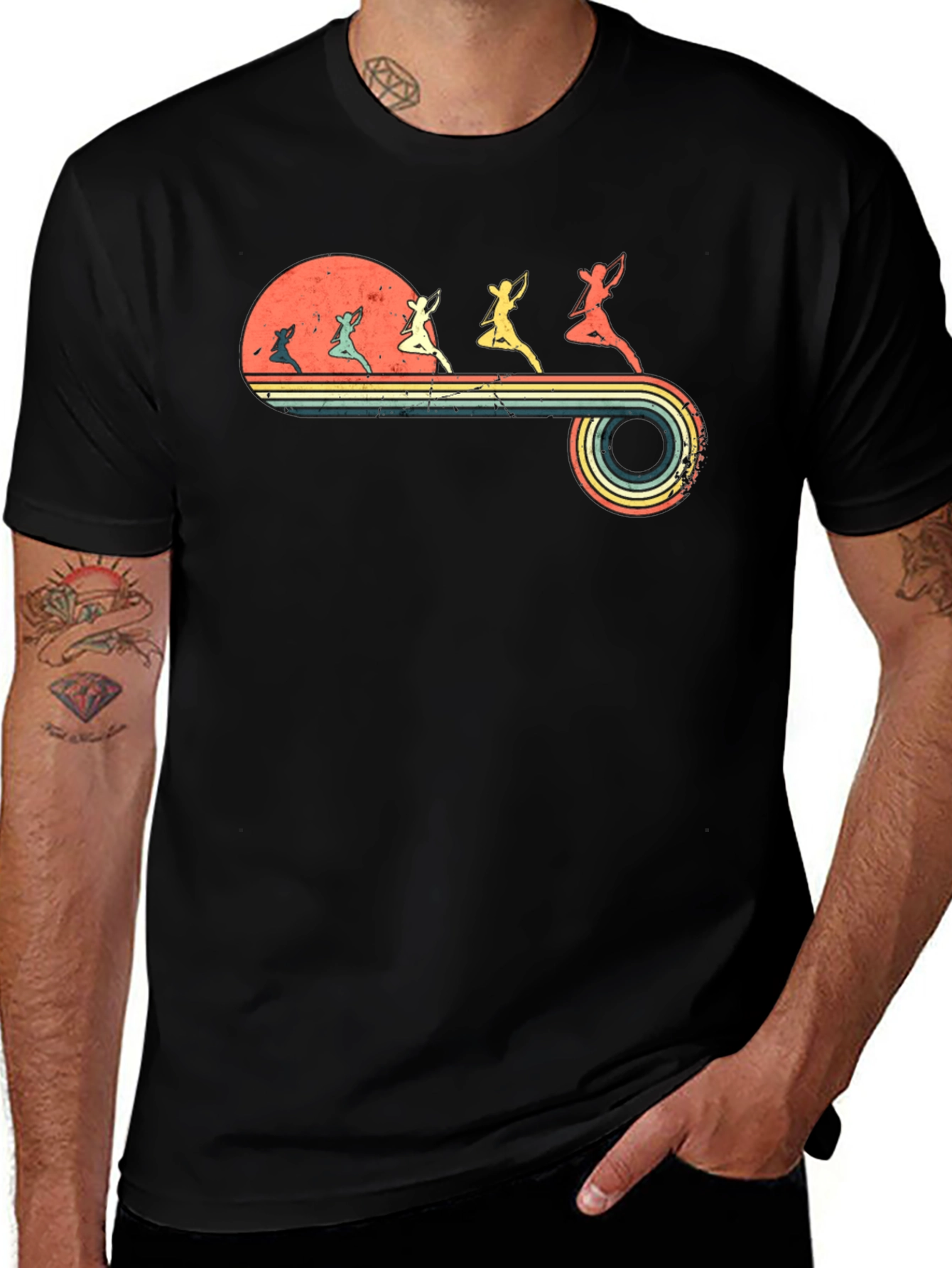 Retro Archer Silhouette T-Shirt