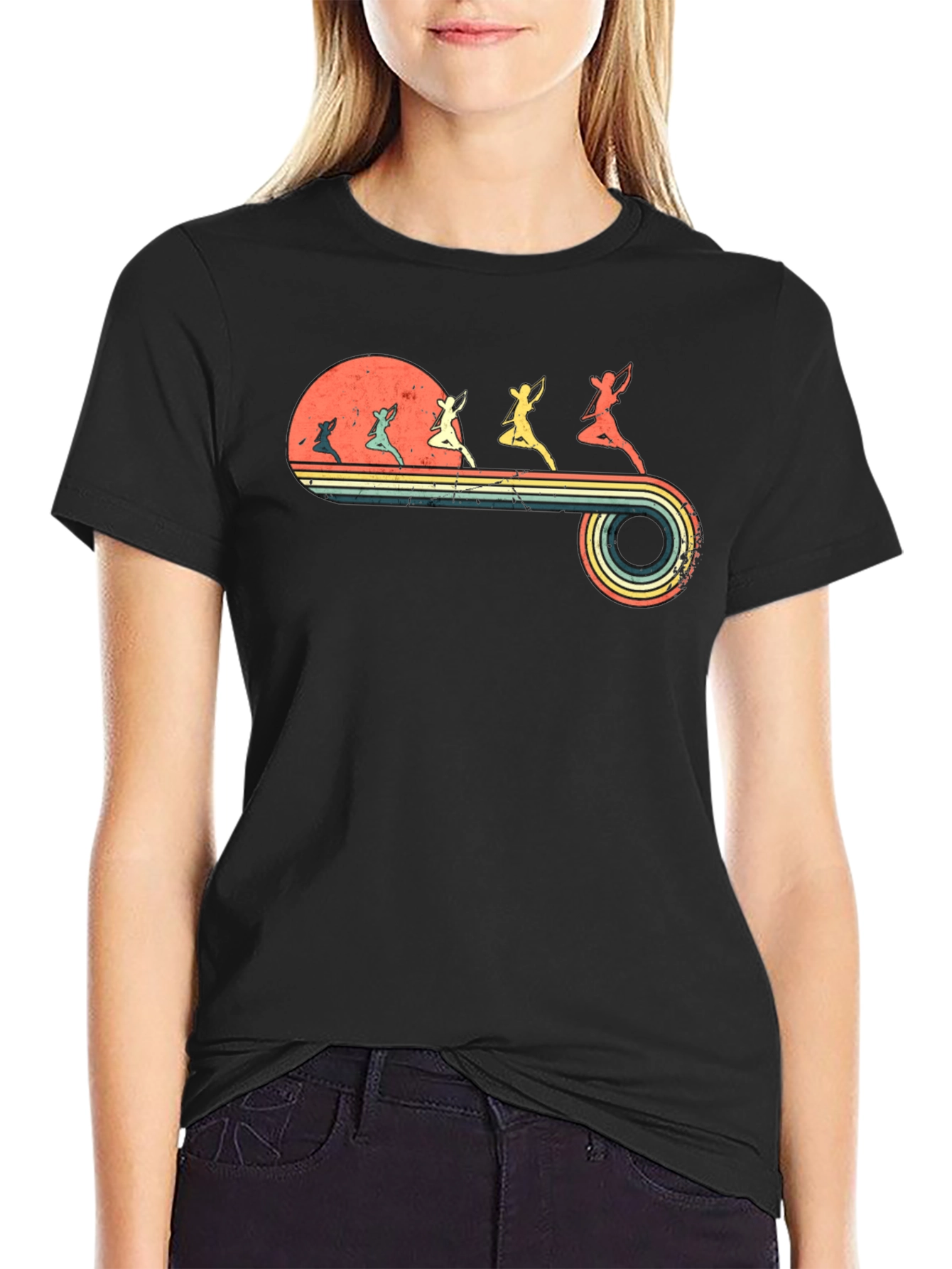 Retro Archer Silhouette T-Shirt
