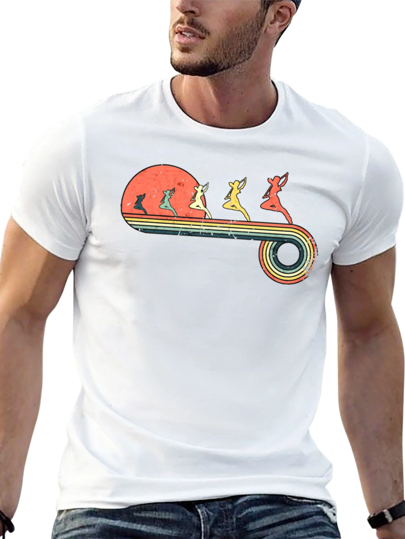Retro Archer Silhouette T-Shirt