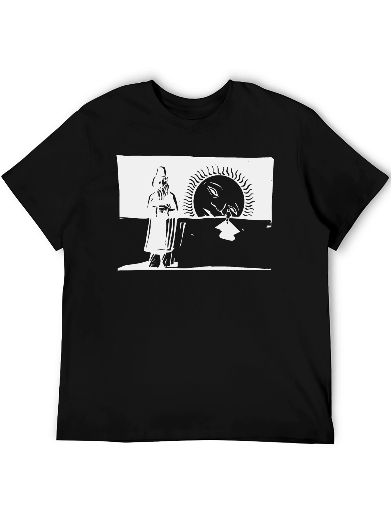 Ancient Sun Deity Black T-Shirt
