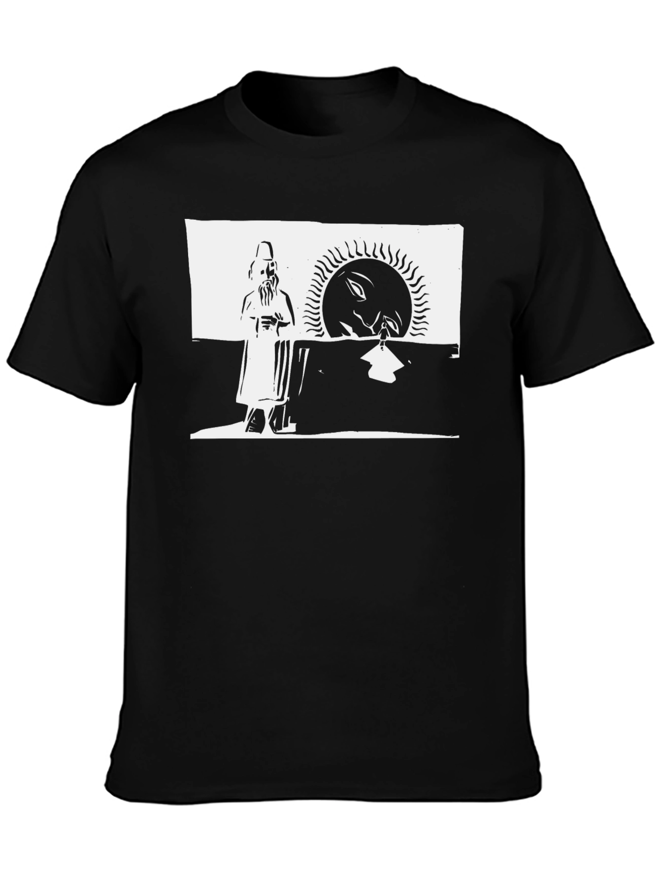 Ancient Sun Deity Black T-Shirt