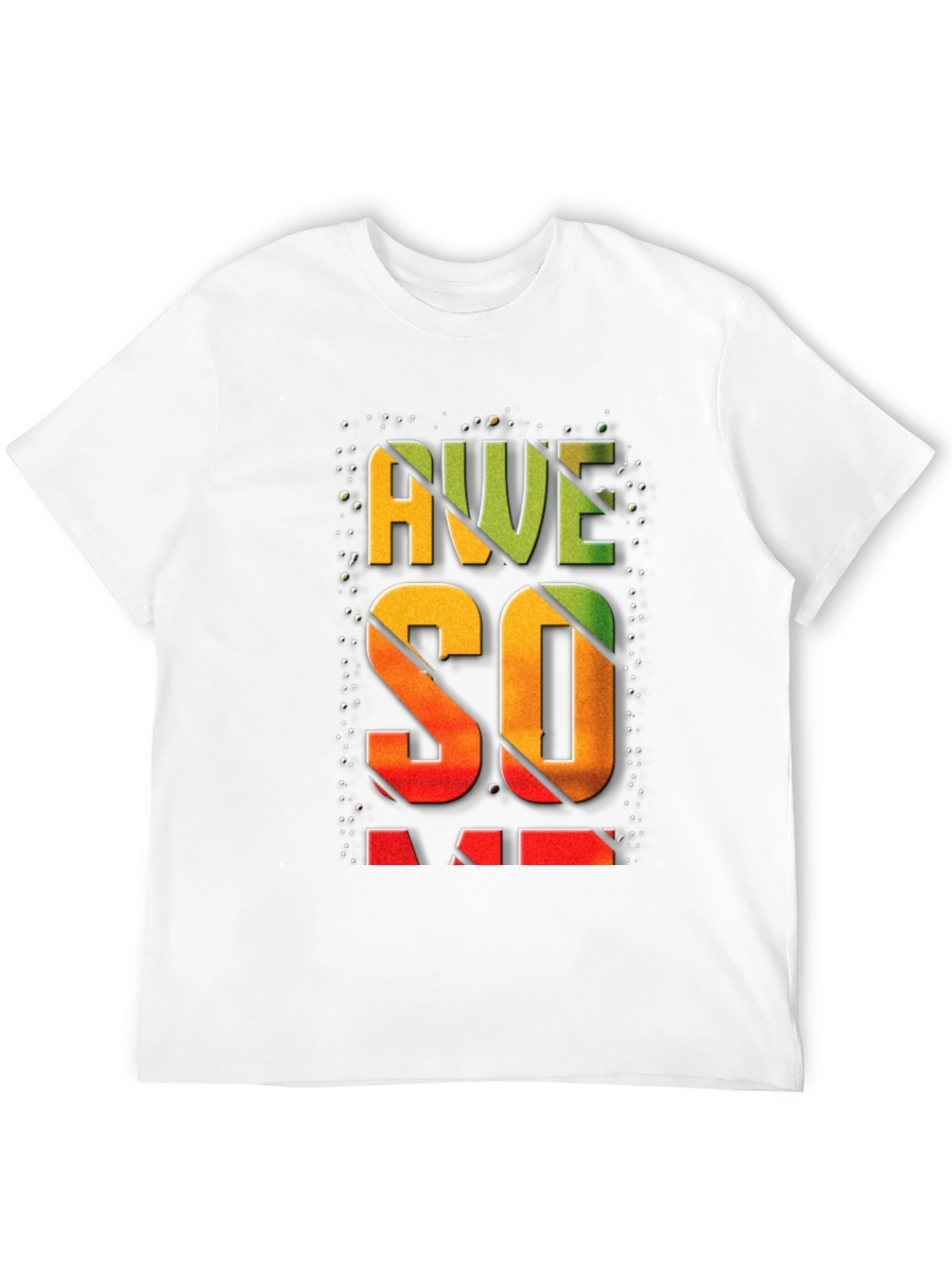 Awesome Graphic Print Mens Black T-Shirt
