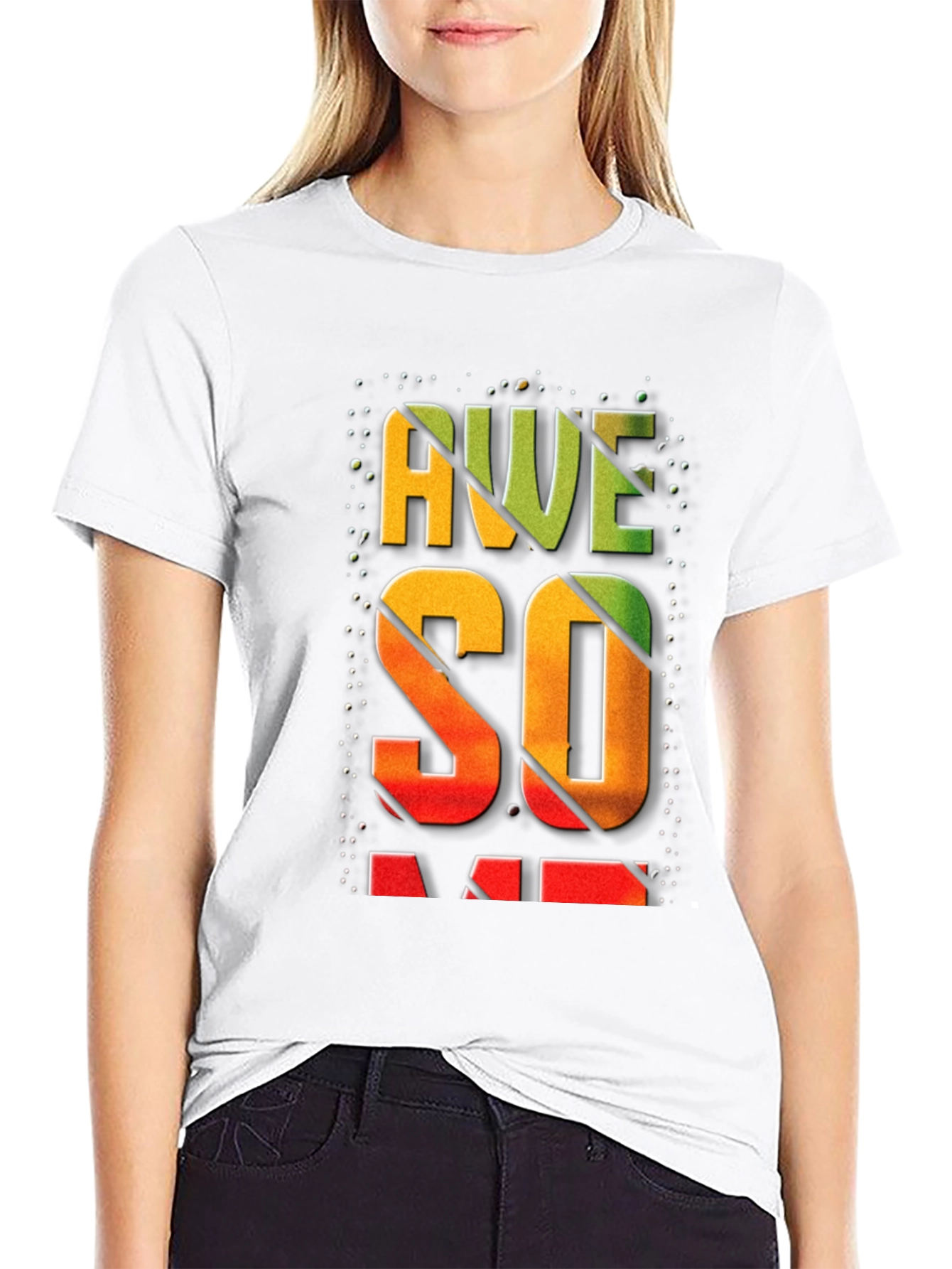 Awesome Graphic Print Mens Black T-Shirt