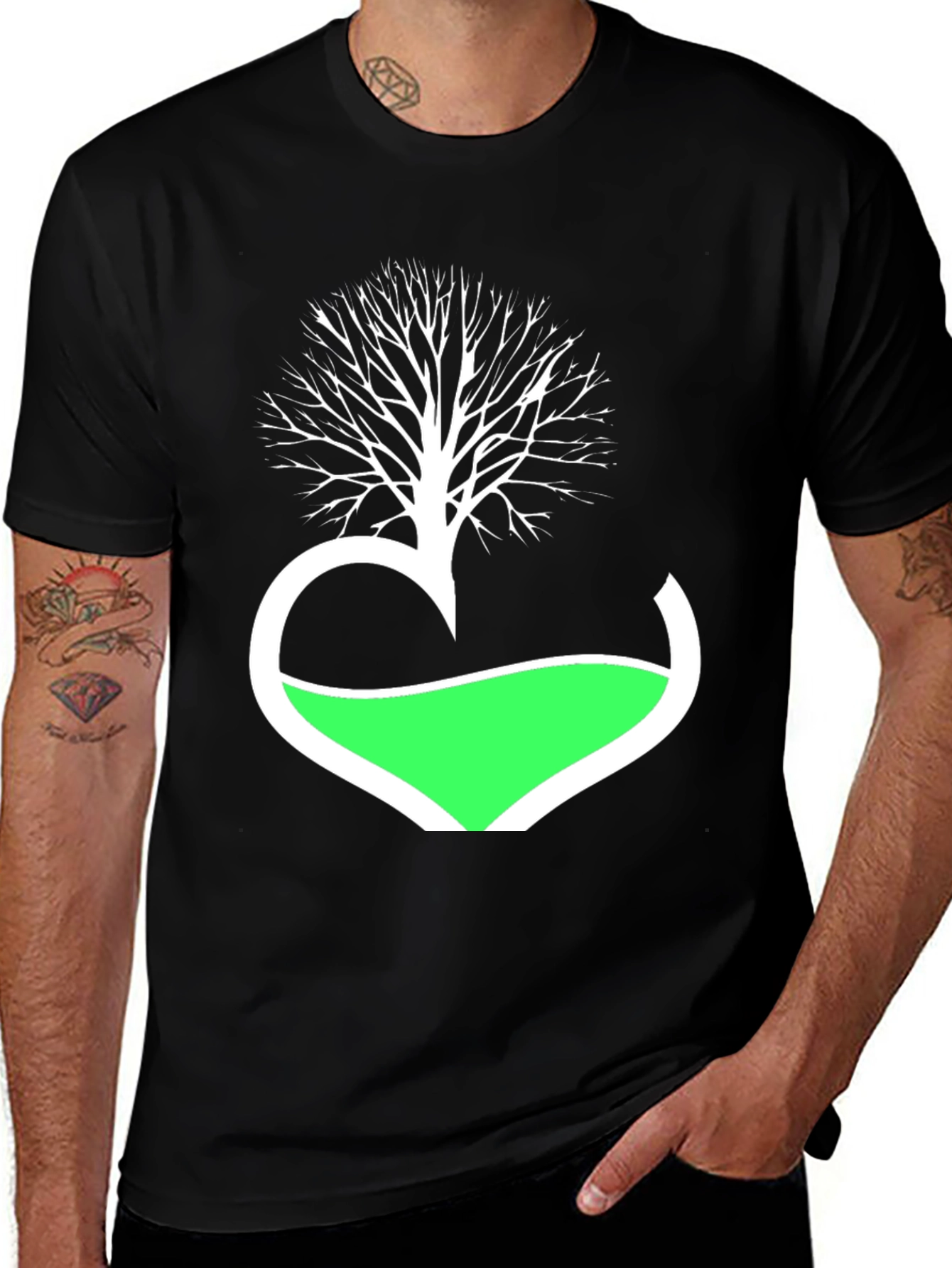 Nature Heartbeat Tee - Eco-Friendly Graphic T-Shirt