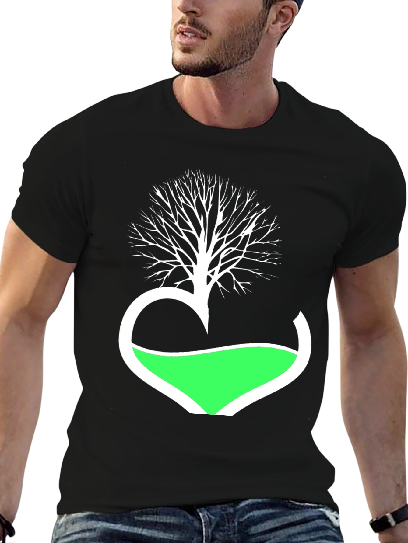 Nature Heartbeat Tee - Eco-Friendly Graphic T-Shirt
