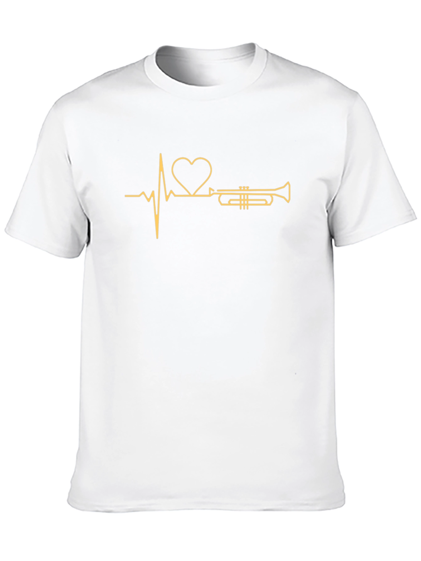 Heartbeat Trumpet Black T-Shirt