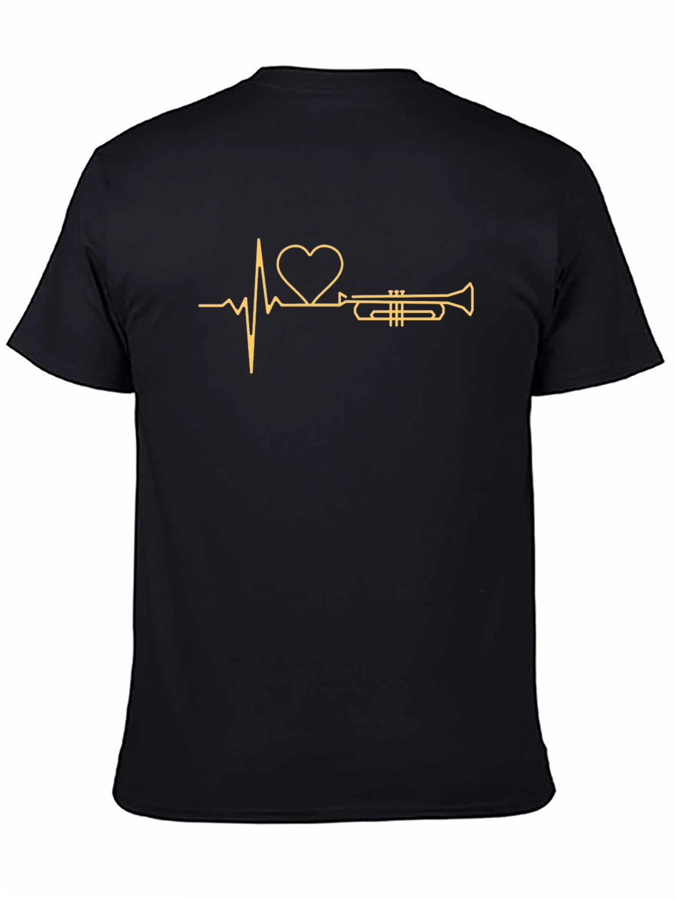 Heartbeat Trumpet Black T-Shirt