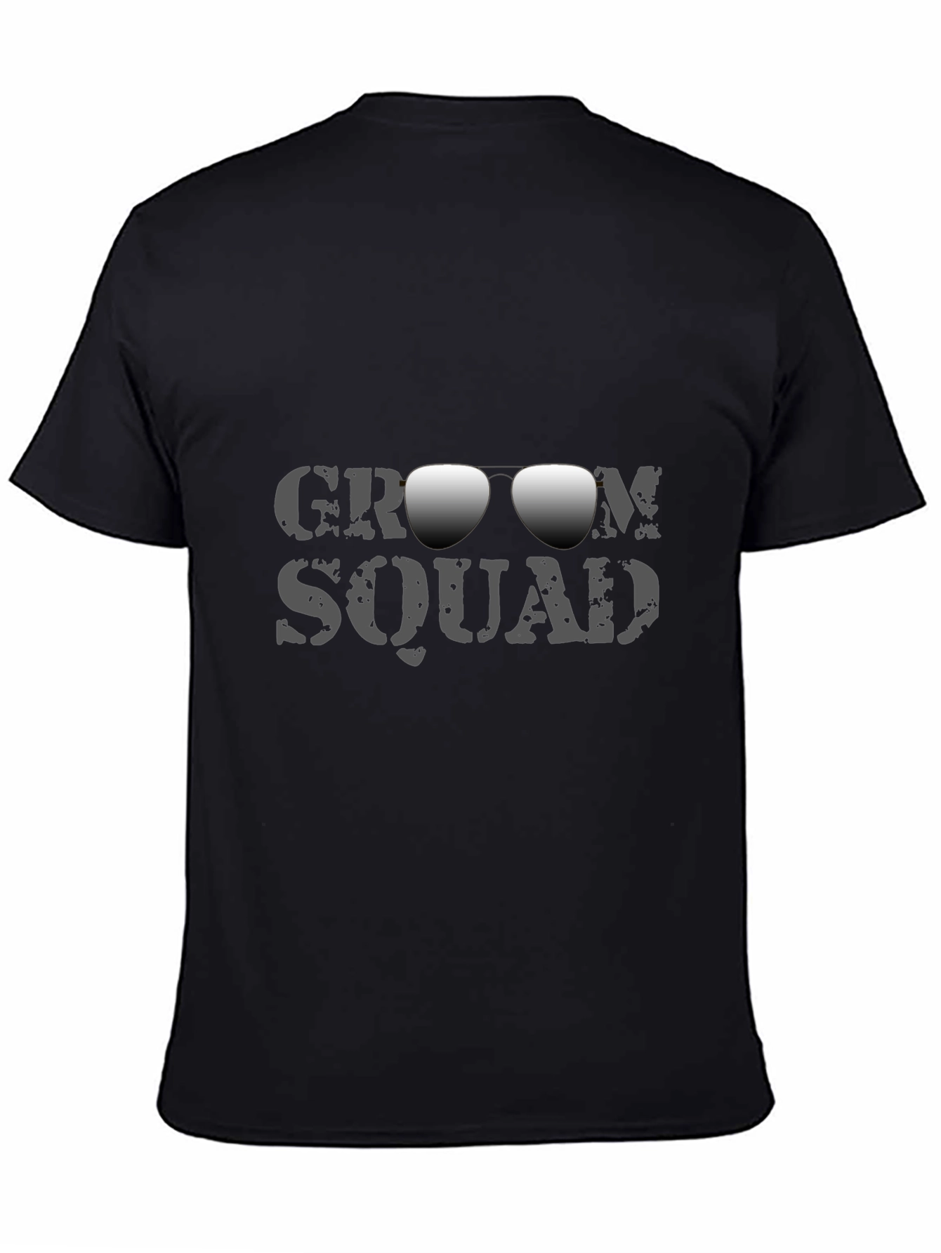Groom Squad Black Graphic T-Shirt