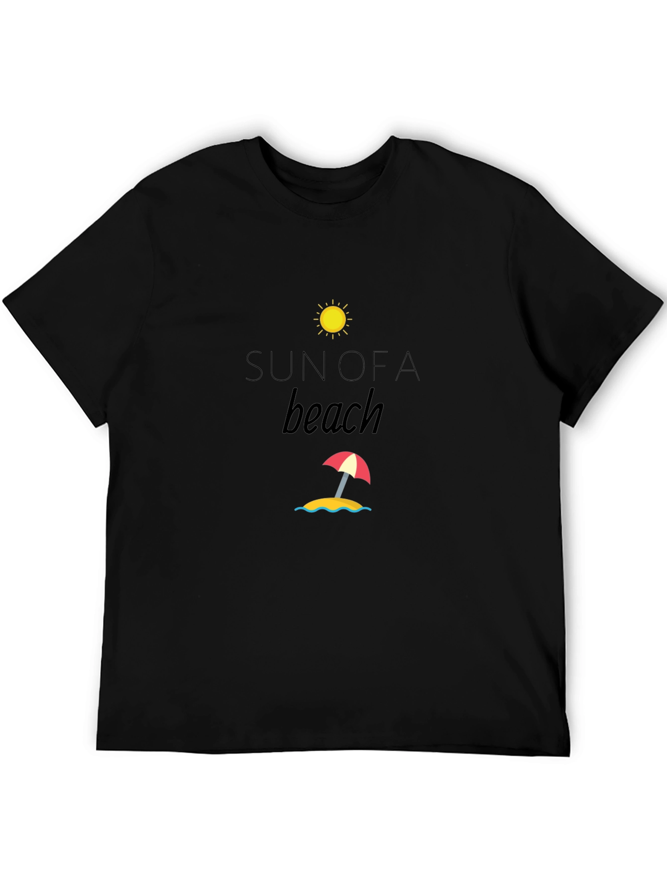 Sun of a Beach Black T-Shirt
