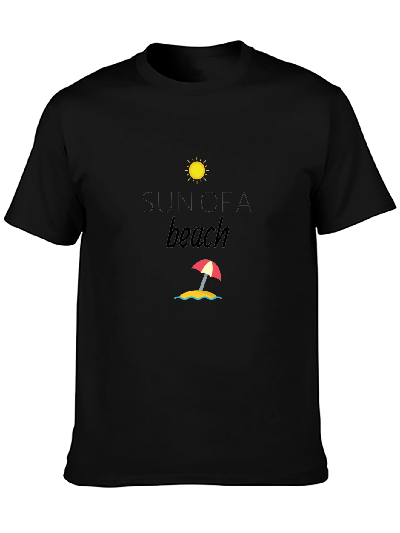 Sun of a Beach Black T-Shirt
