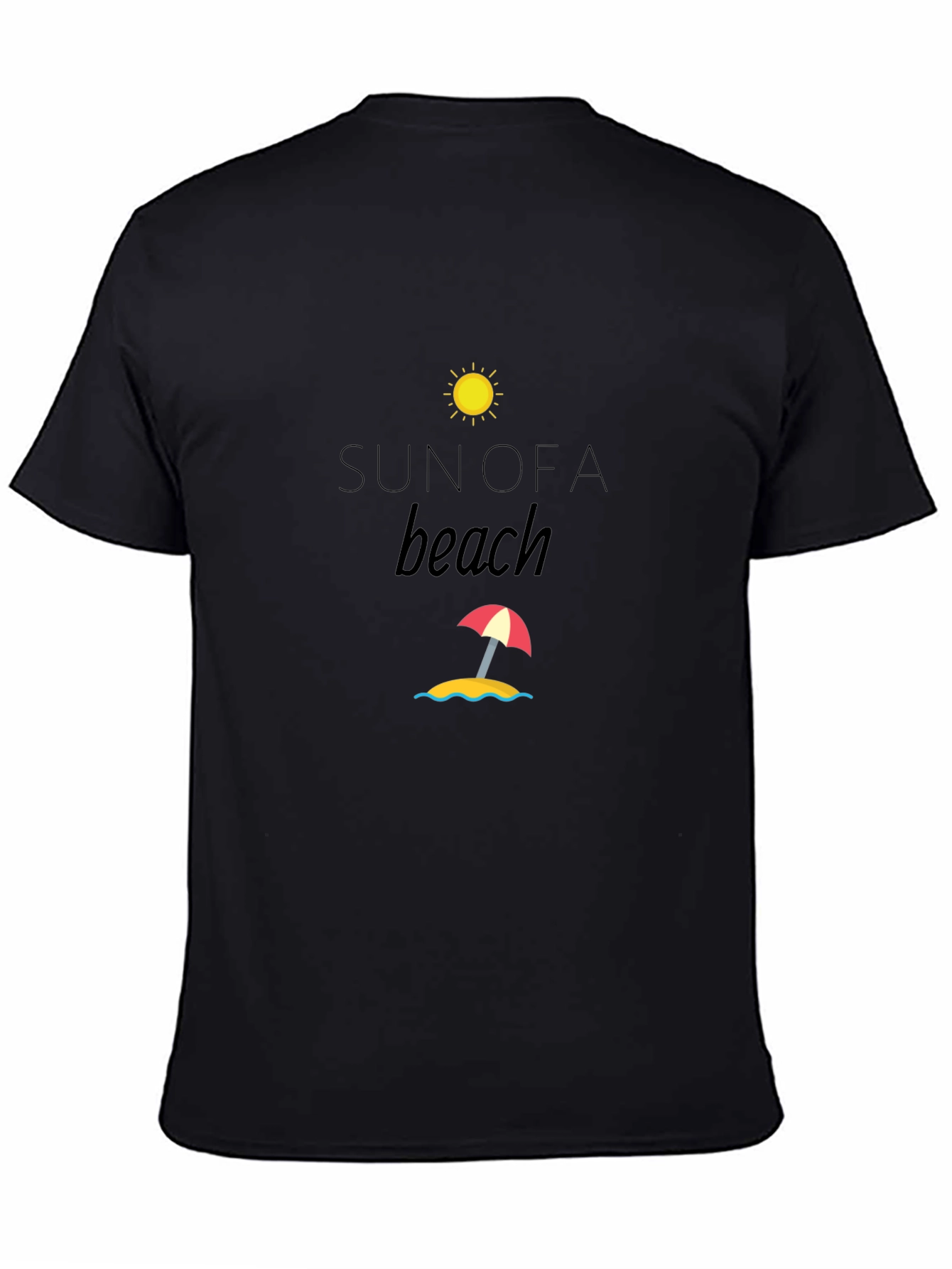 Sun of a Beach Black T-Shirt