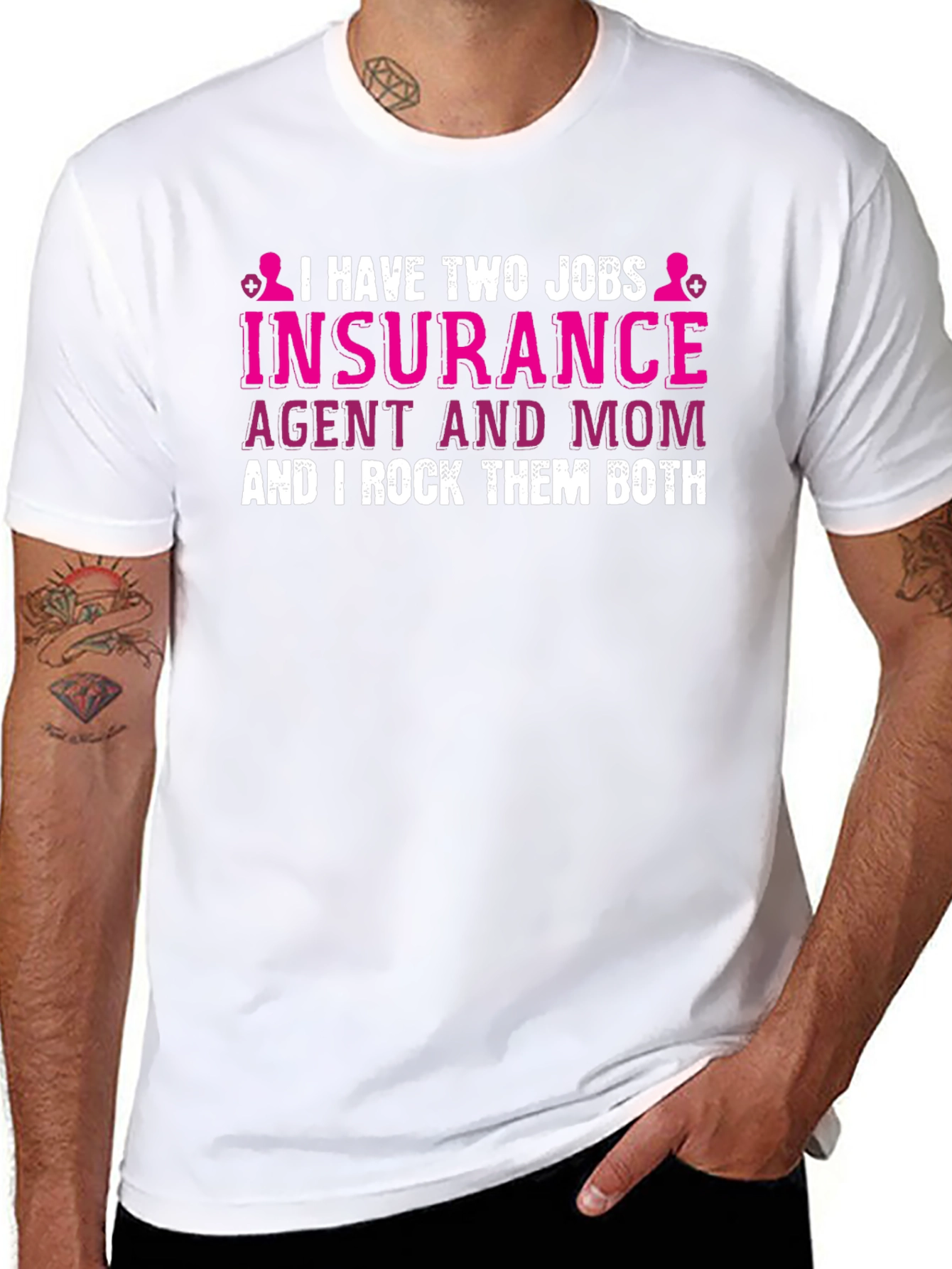 Insurance Agent Mom T-Shirt - I Rock Them Both!