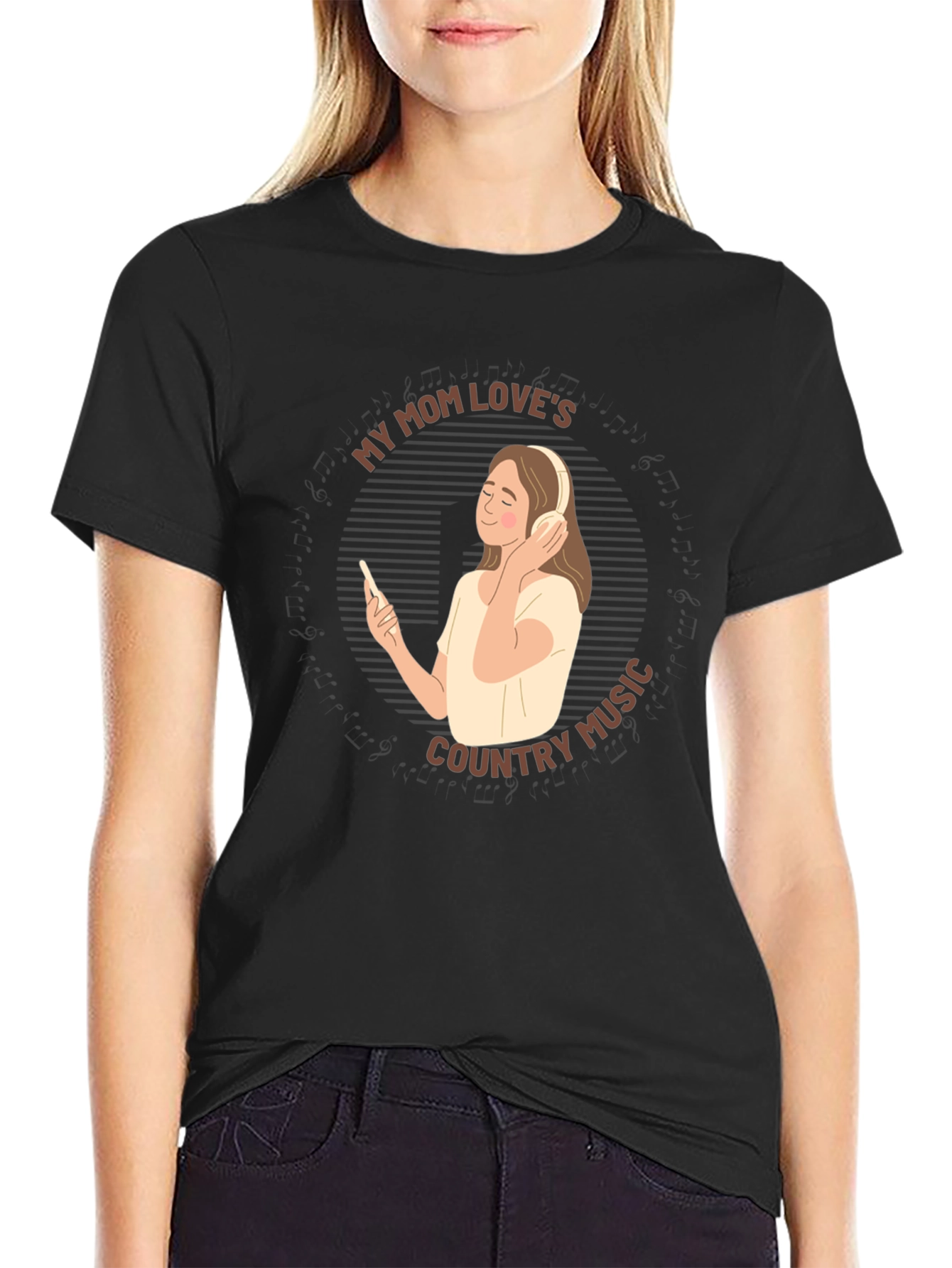 Mom Loves Country Music T-Shirt - Unisex