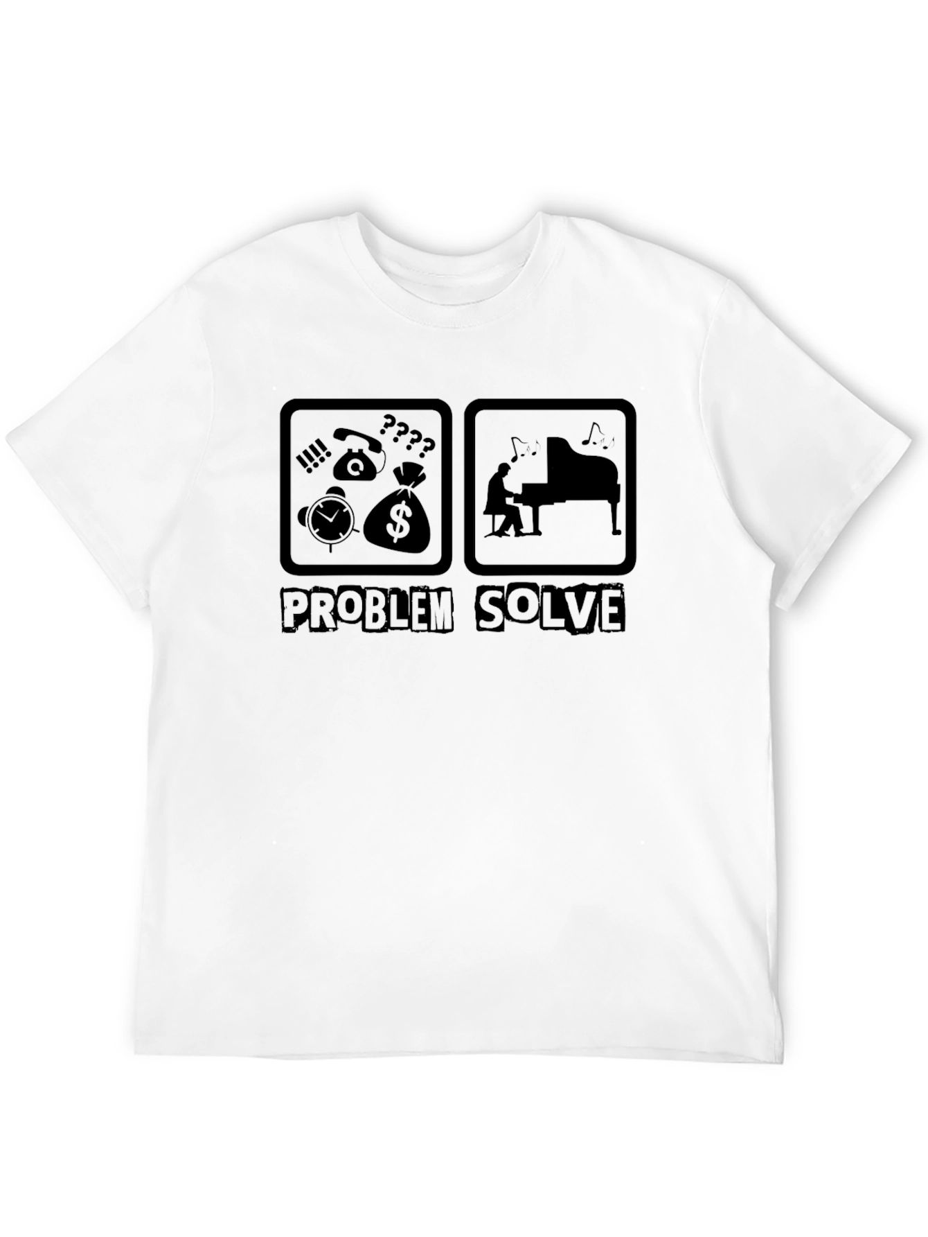 Problem Solver Black Graphic Tee