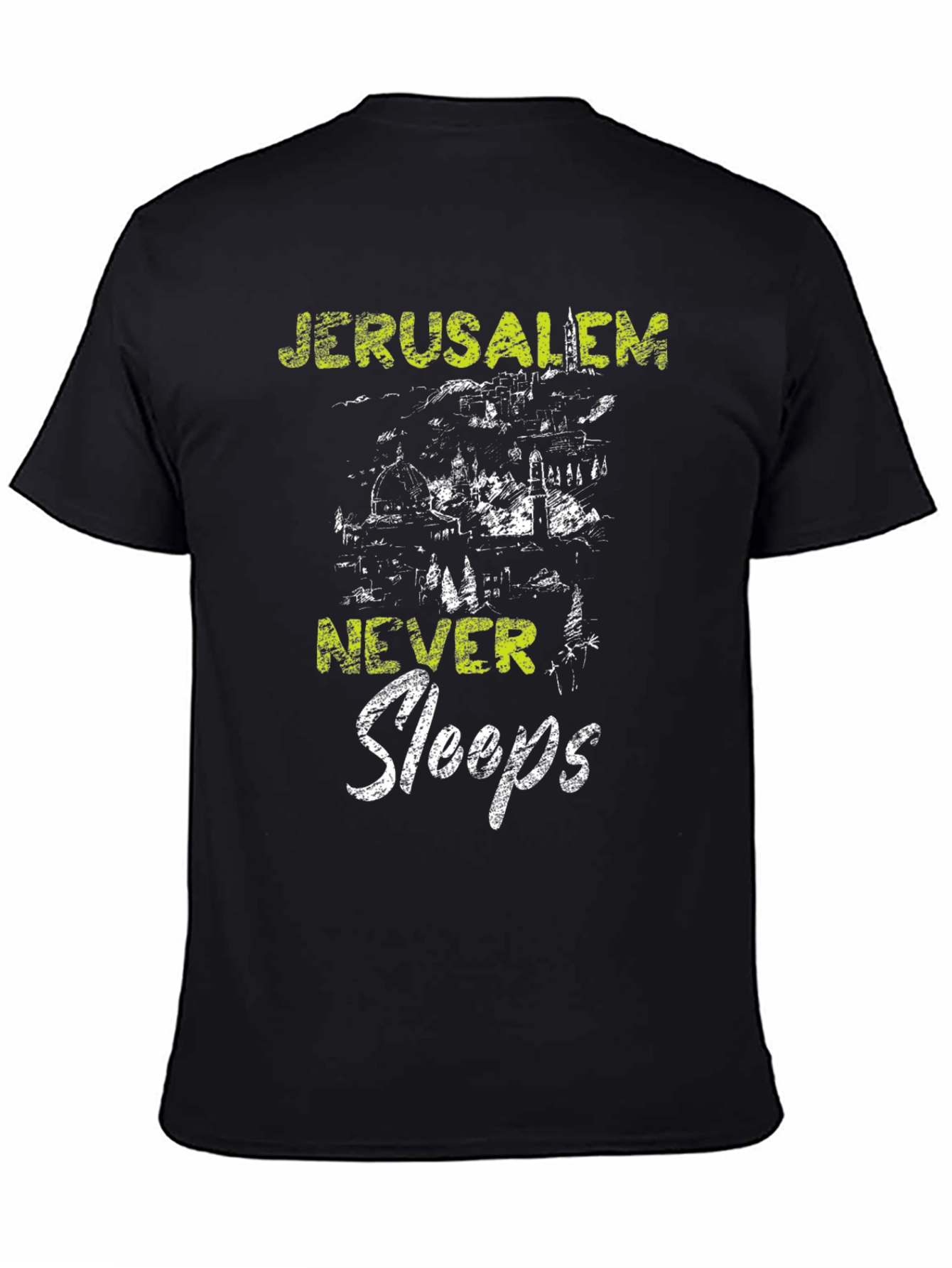 Jerusalem Never Sleeps Graphic T-Shirt