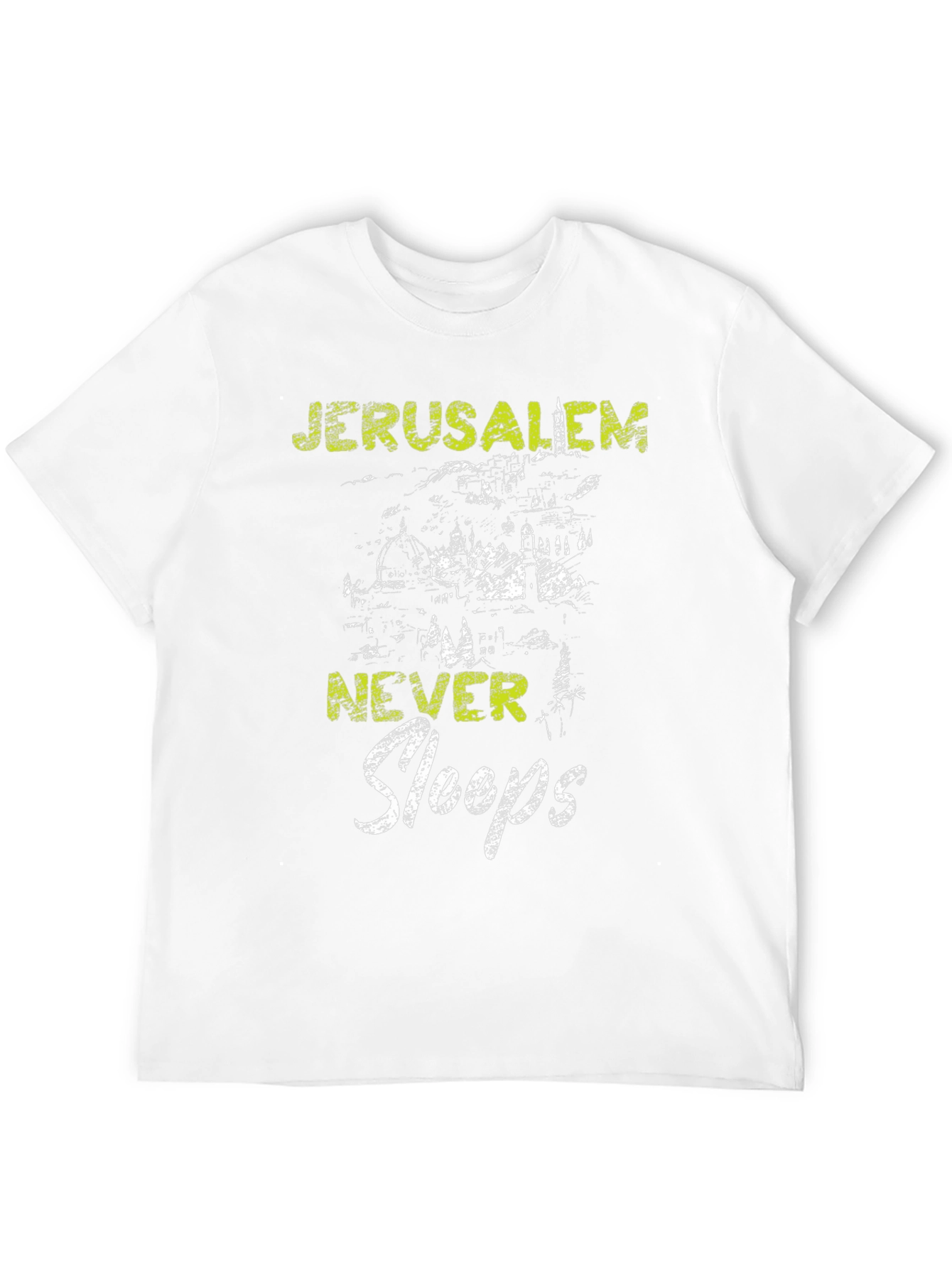 Jerusalem Never Sleeps Graphic T-Shirt