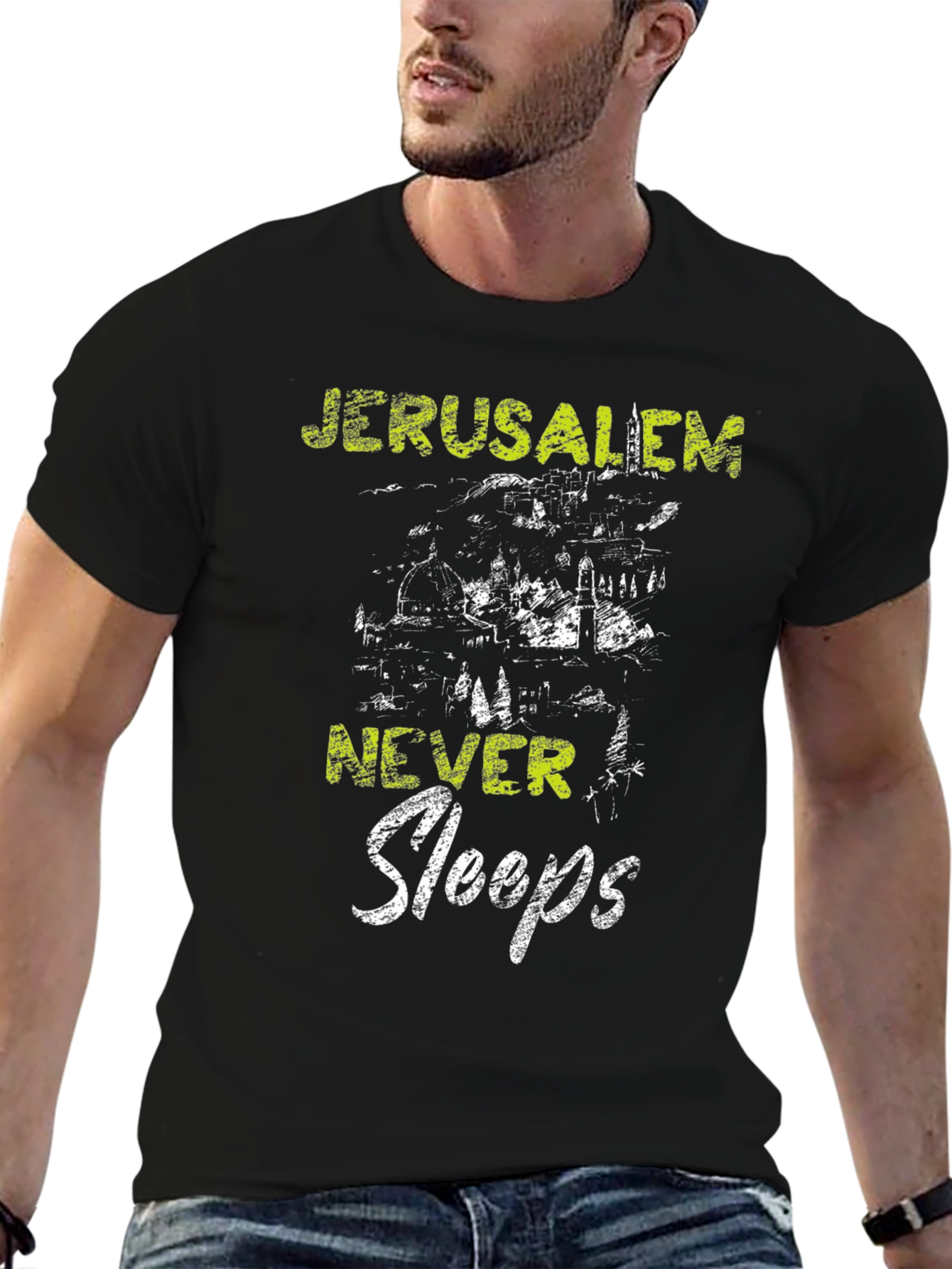 Jerusalem Never Sleeps Graphic T-Shirt