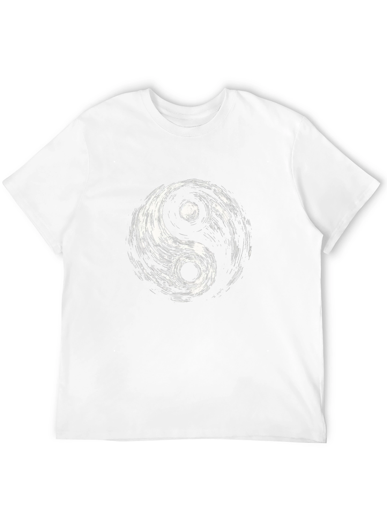 Yin Yang Graphic Tee - Black Cotton Blend