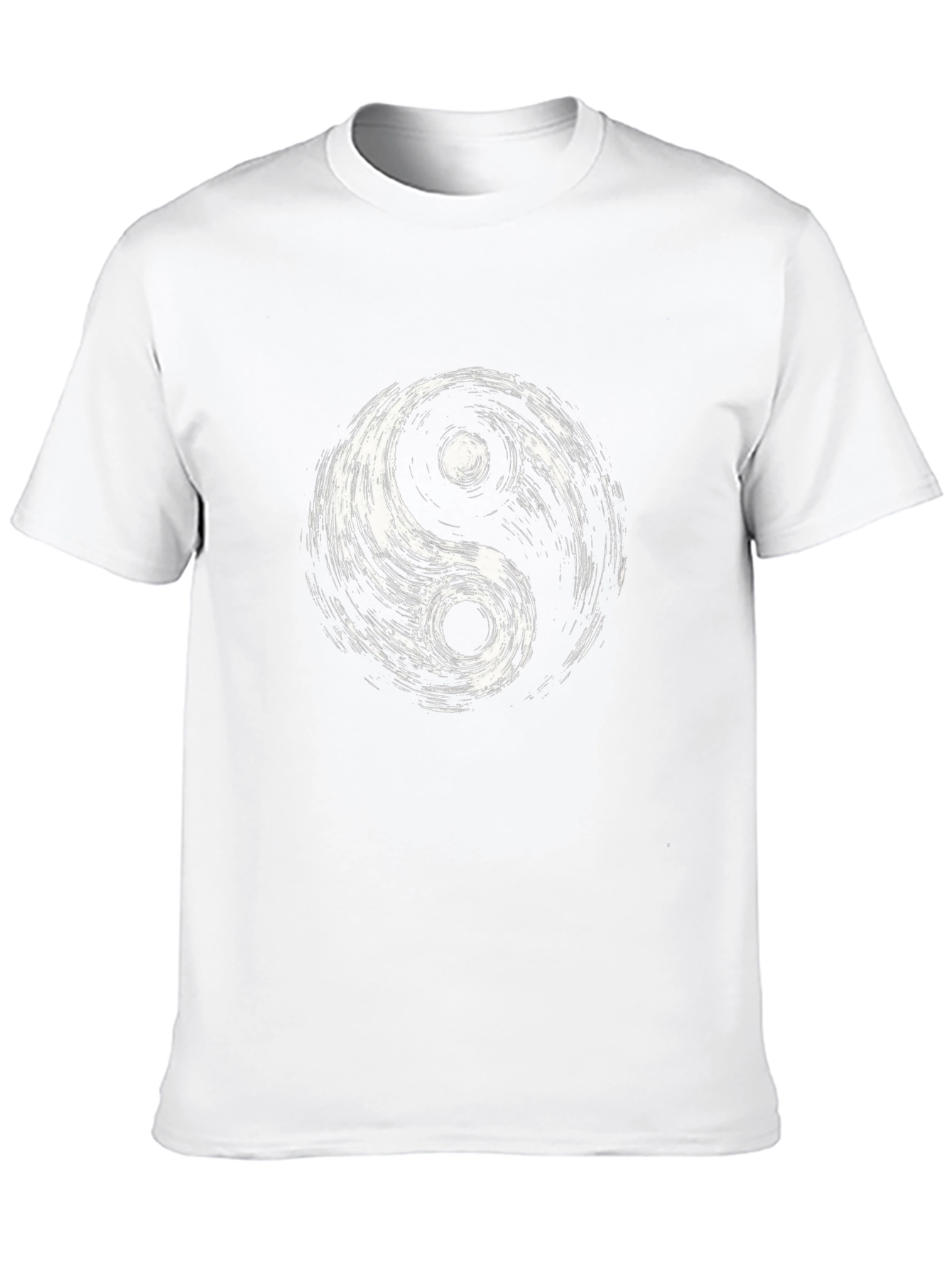 Yin Yang Graphic Tee - Black Cotton Blend