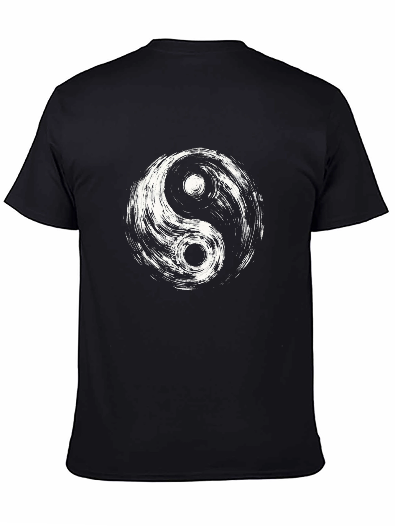 Yin Yang Graphic Tee - Black Cotton Blend