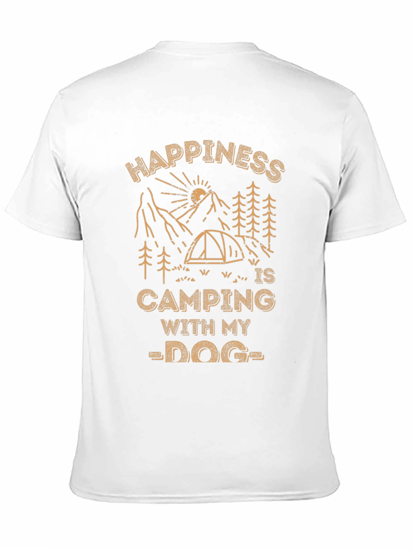 Camping with My Dog T-Shirt - Happiness Graphic Tee