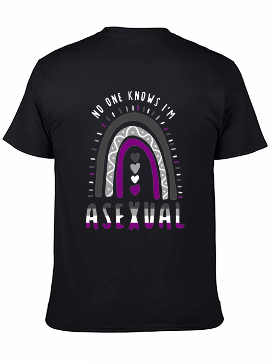 Asexual Pride T-Shirt Rainbow Design