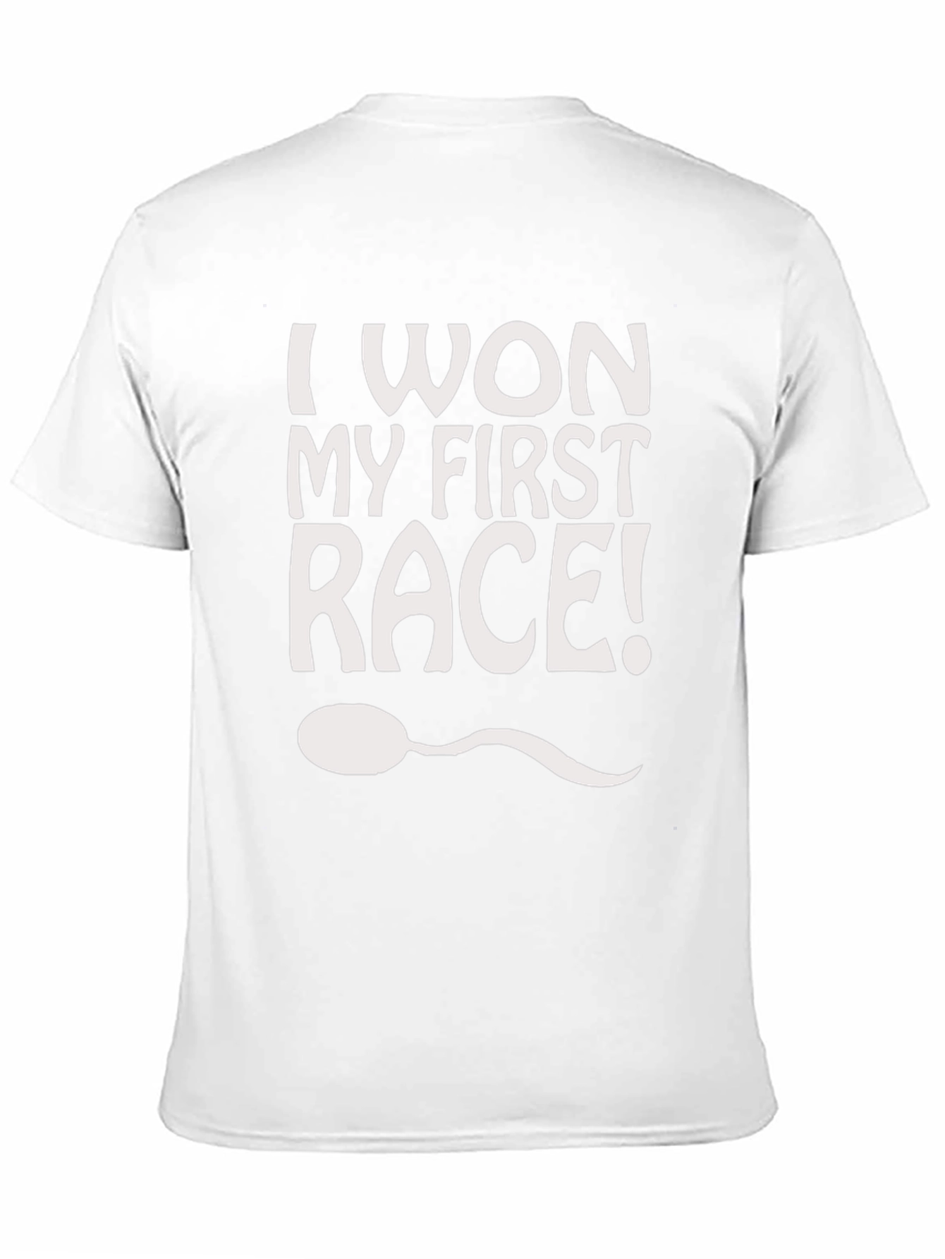 I Won My First Race T-Shirt Funny Graphic Tee