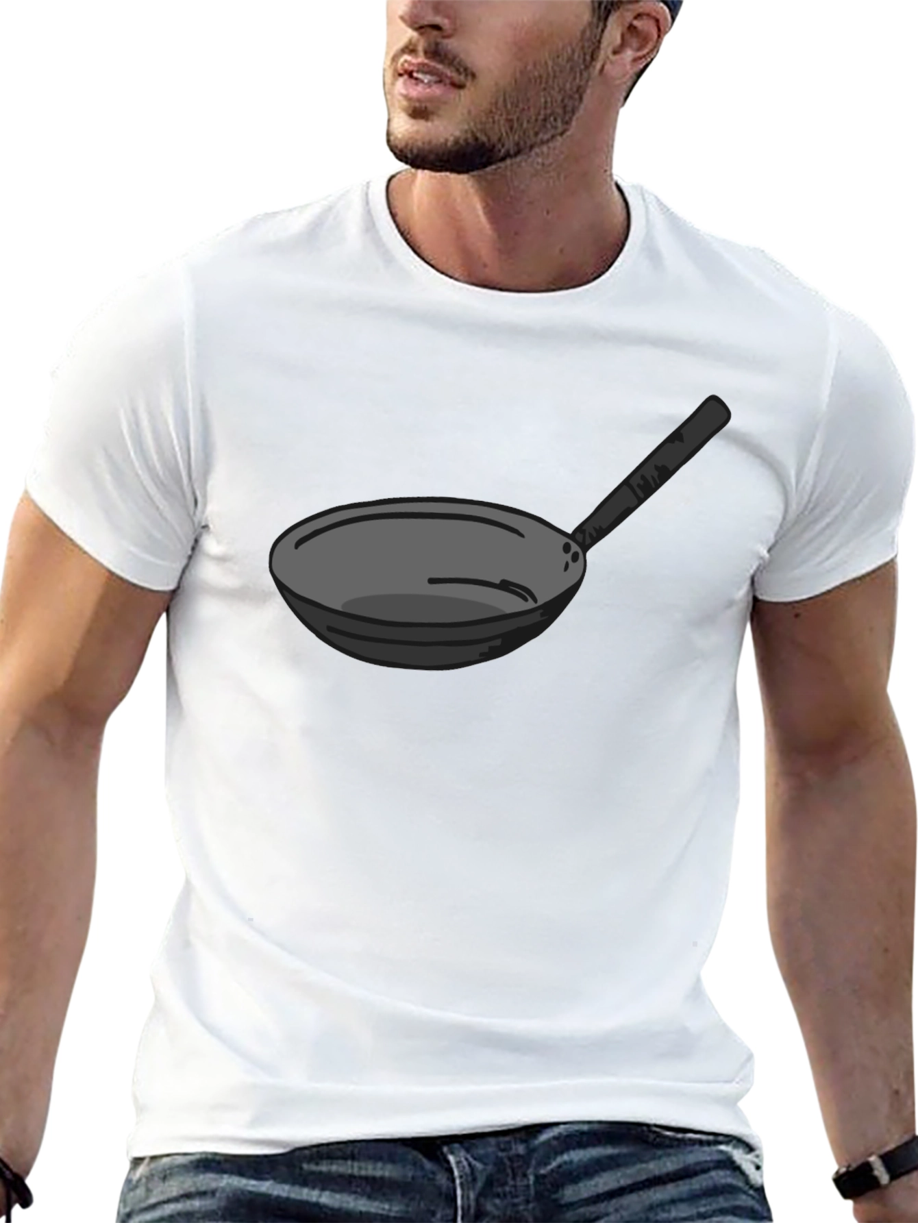 Frying Pan Graphic Tee - Black