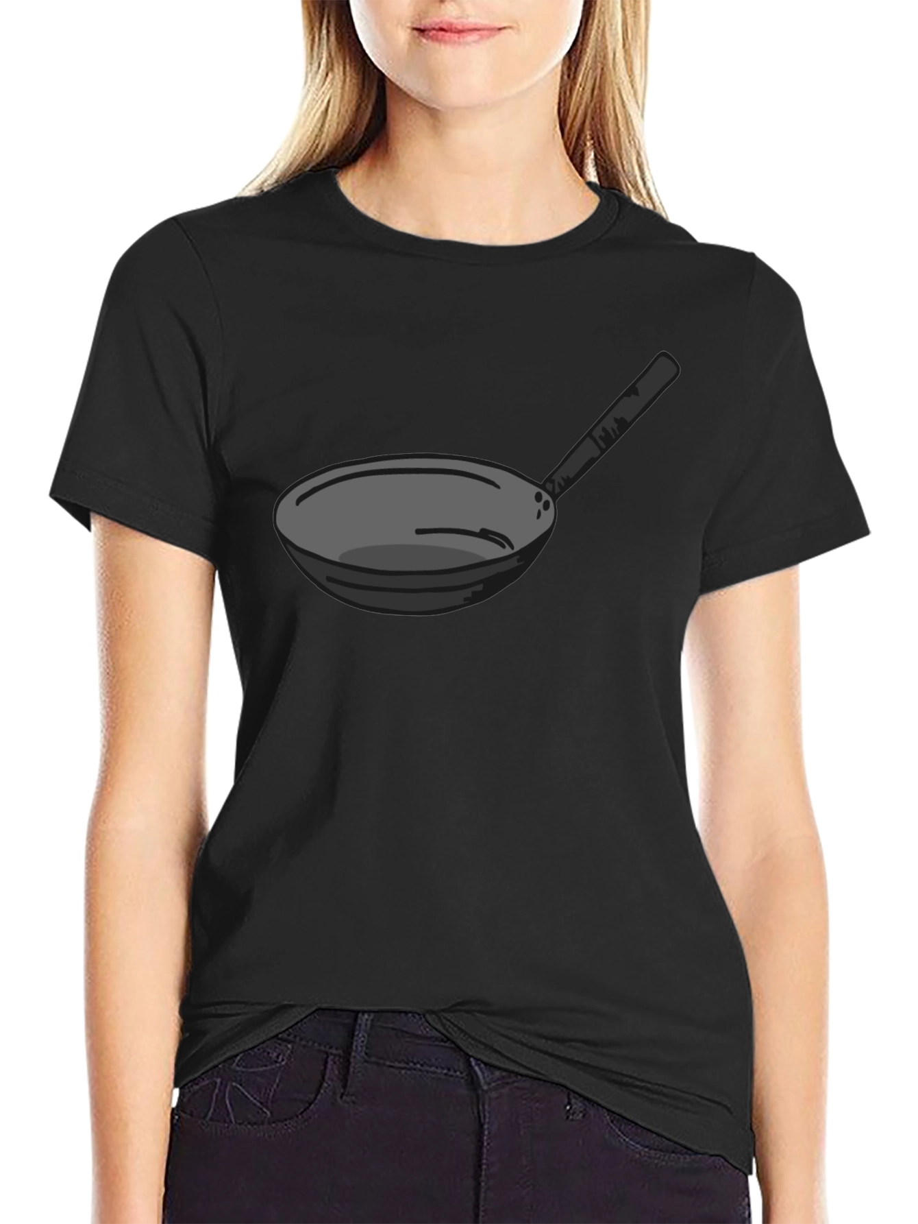 Frying Pan Graphic Tee - Black