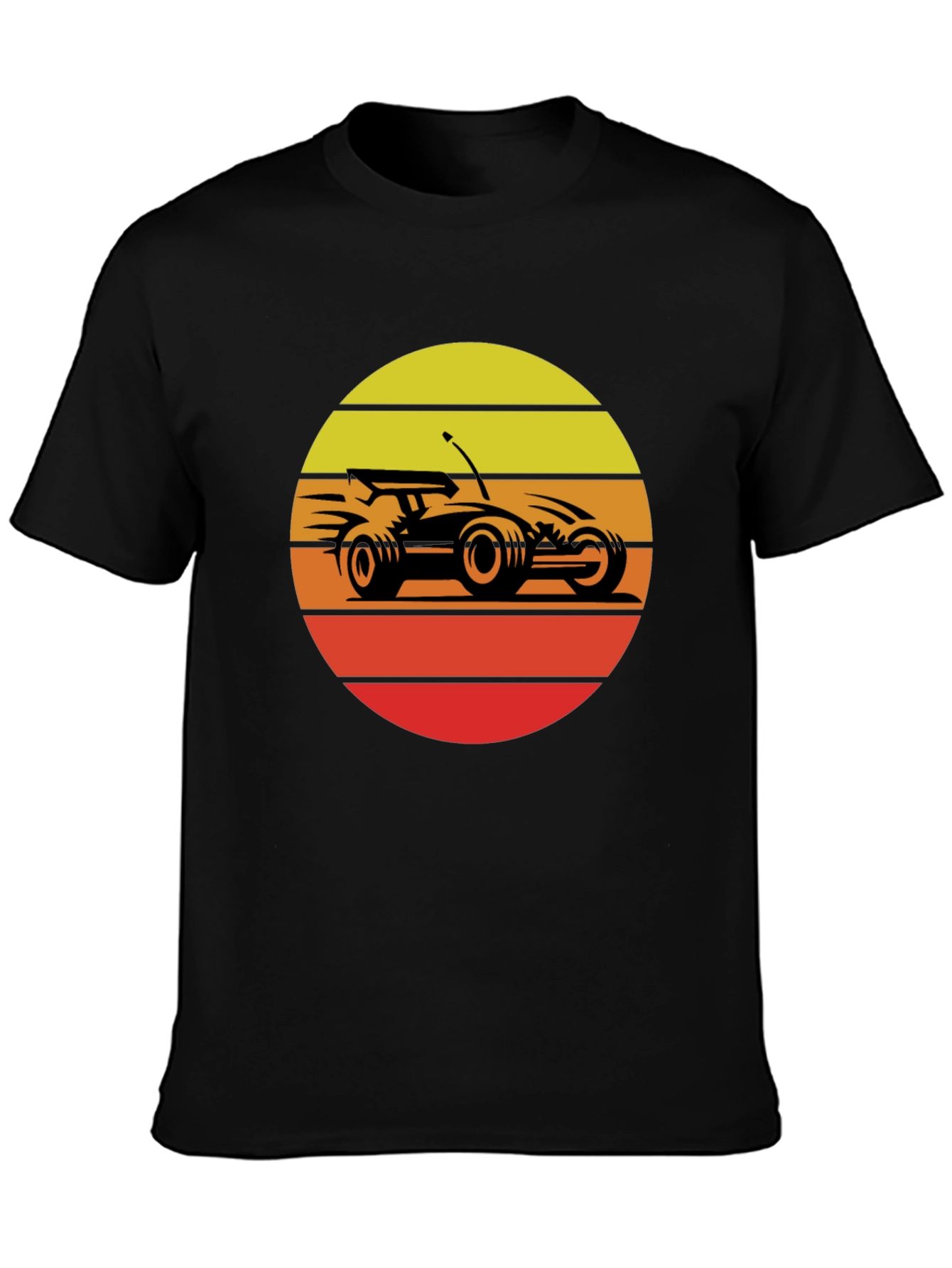 Retro RC Car Sunset Graphic T-Shirt