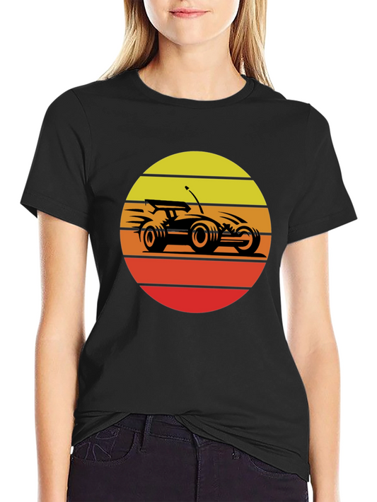 Retro RC Car Sunset Graphic T-Shirt