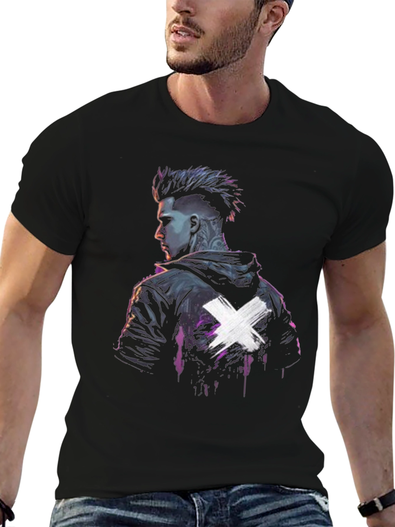Edgy Graphic Tee - Punk Style