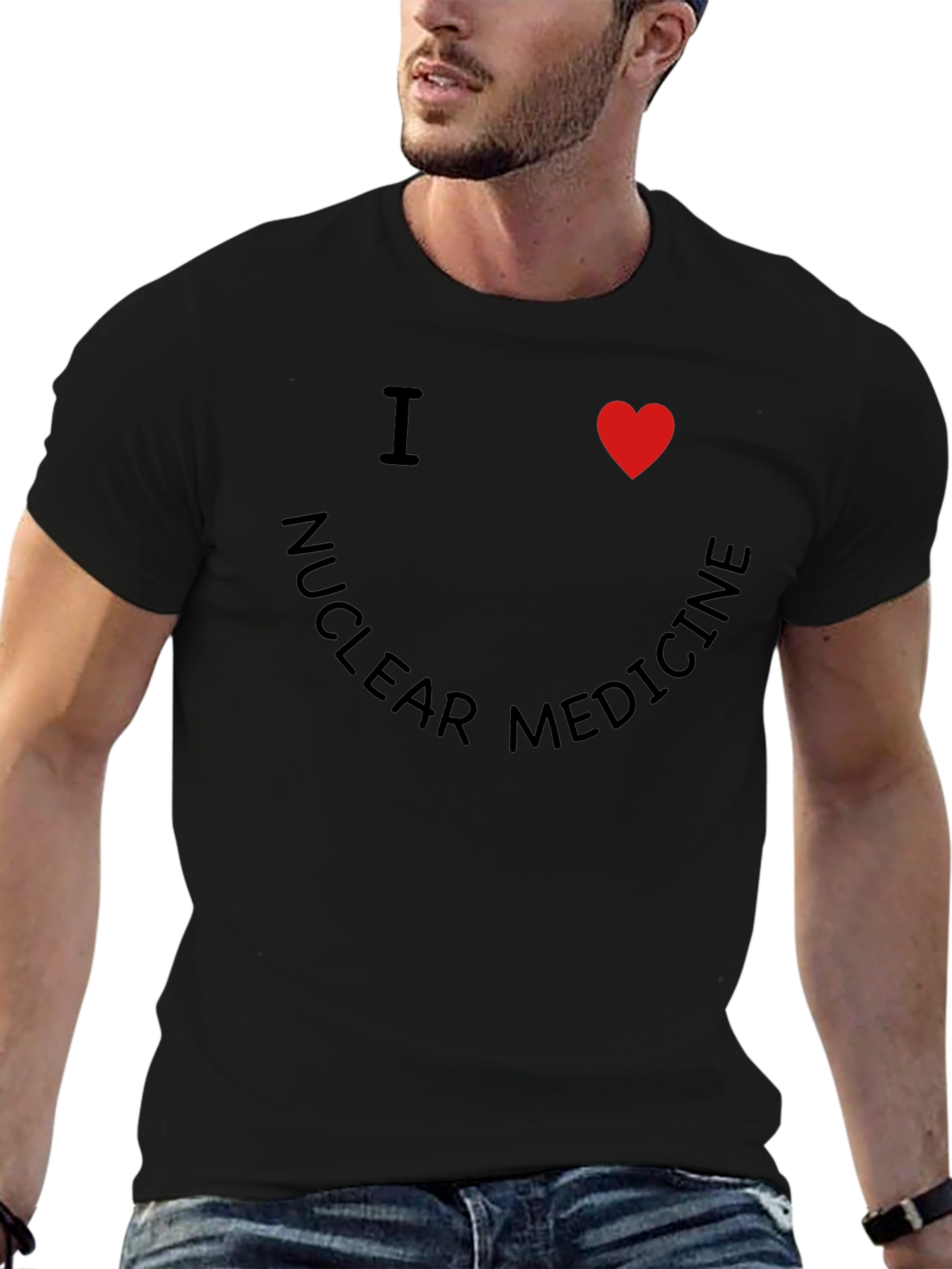 I Heart Nuclear Medicine Black T-Shirt