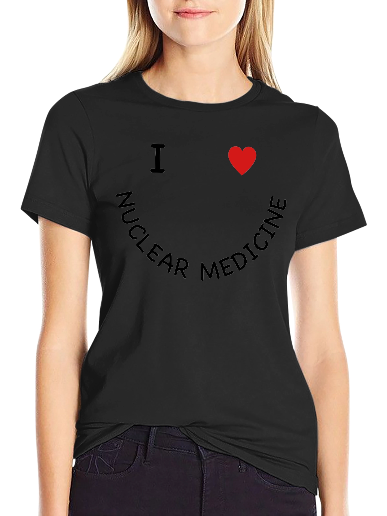 I Heart Nuclear Medicine Black T-Shirt