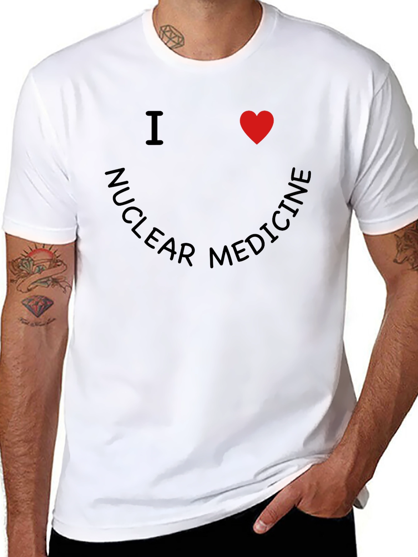 I Heart Nuclear Medicine Black T-Shirt