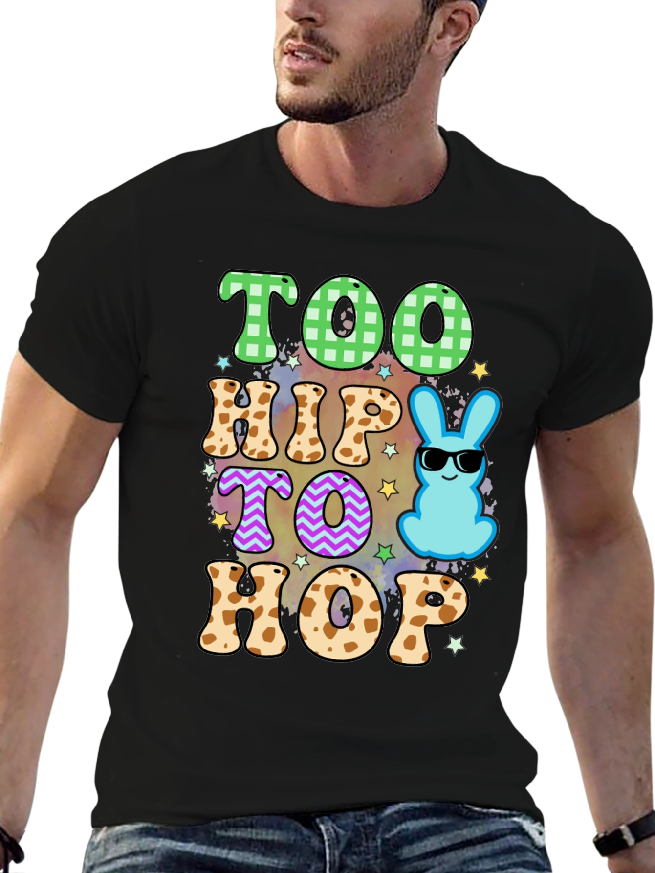 Too Hip to Hop Easter Graphic Tee