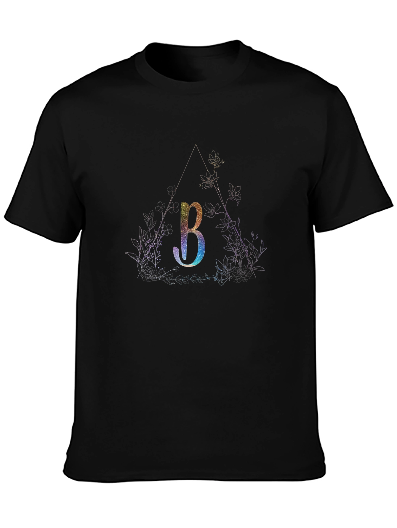 Modern B Graphic Tee - Stylish Triangle Design