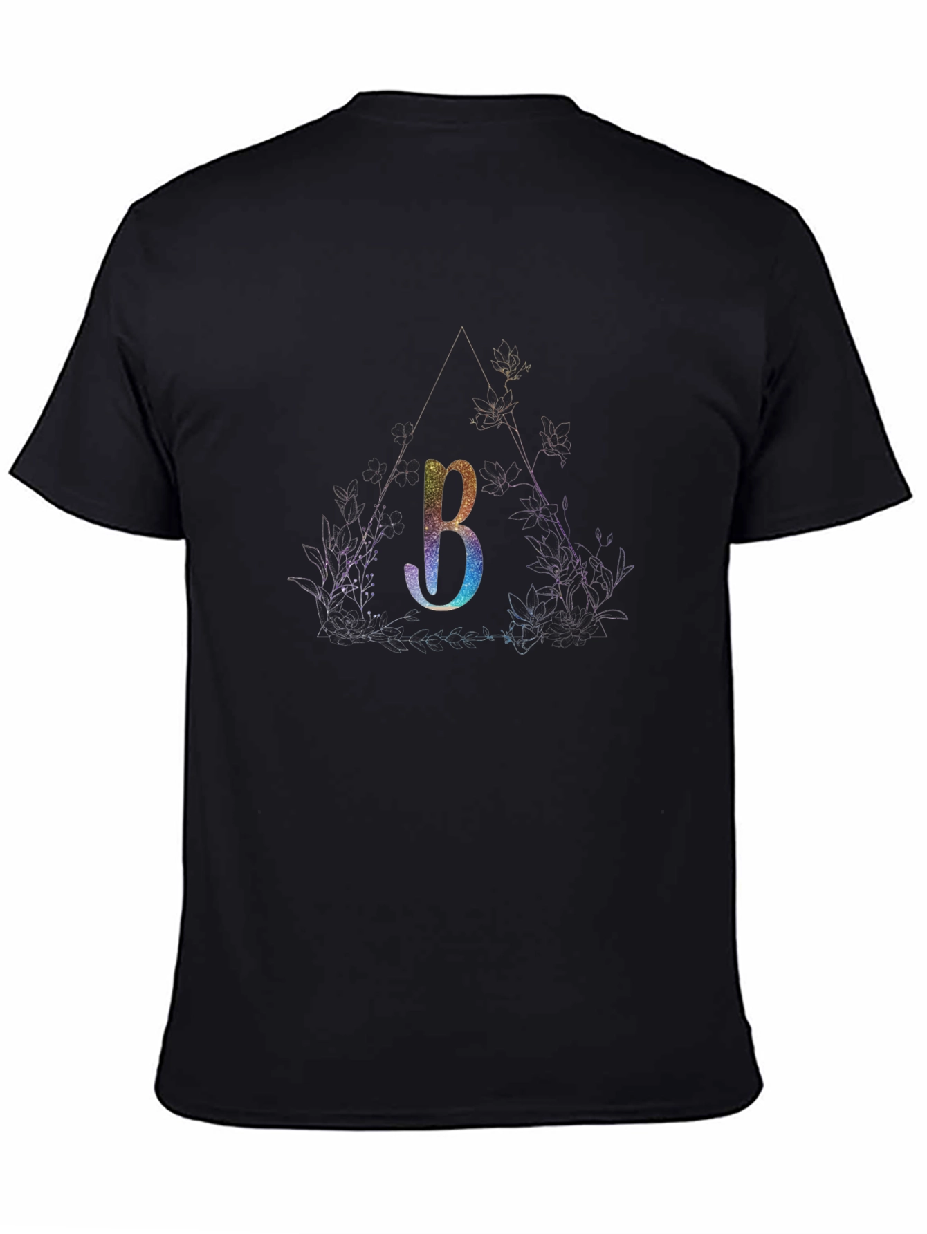 Modern B Graphic Tee - Stylish Triangle Design