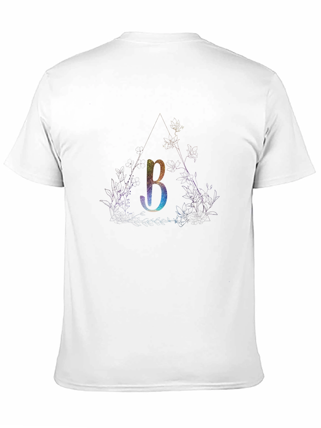 Modern B Graphic Tee - Stylish Triangle Design