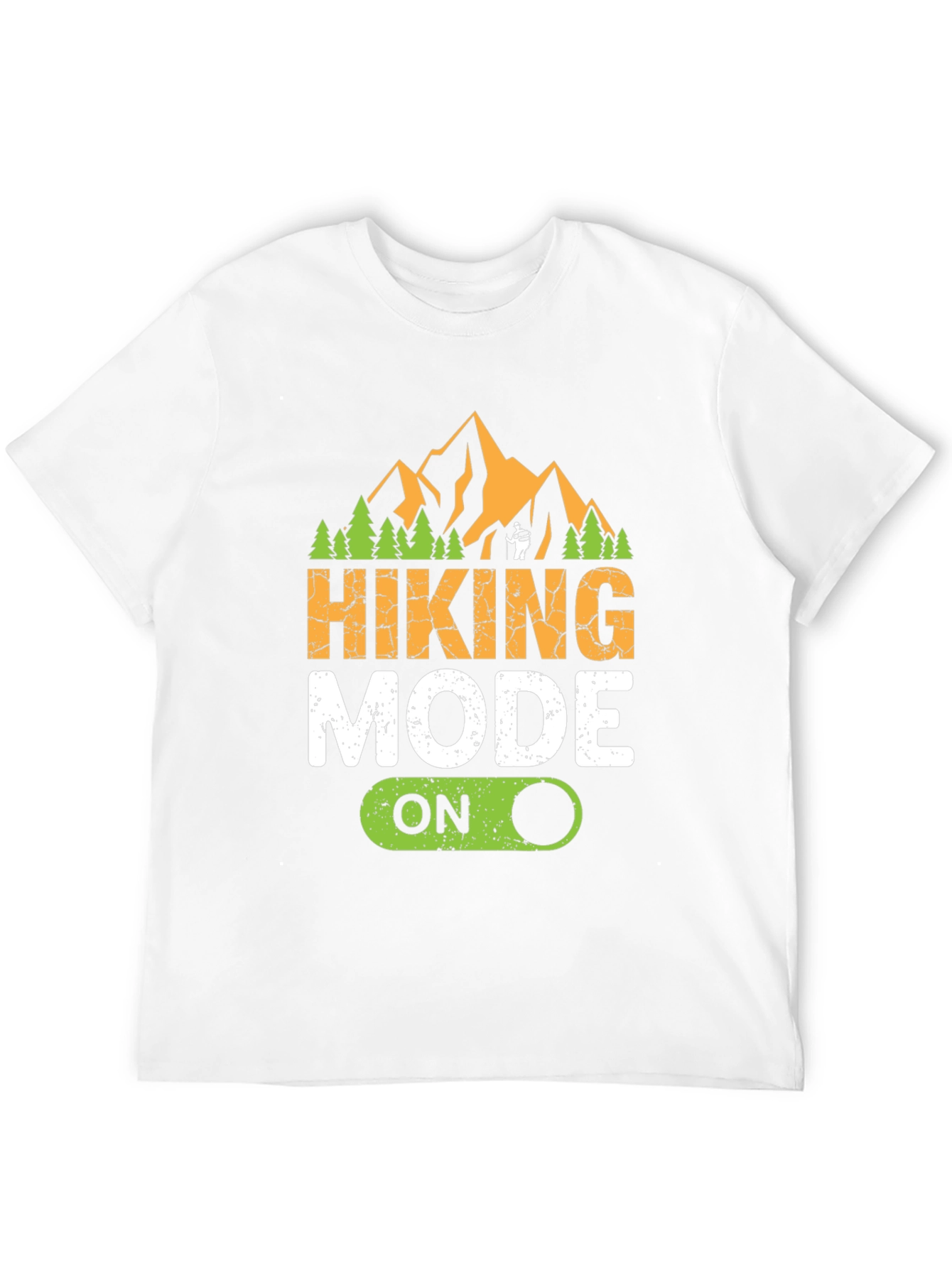Hiking Mode On Black Graphic T-Shirt