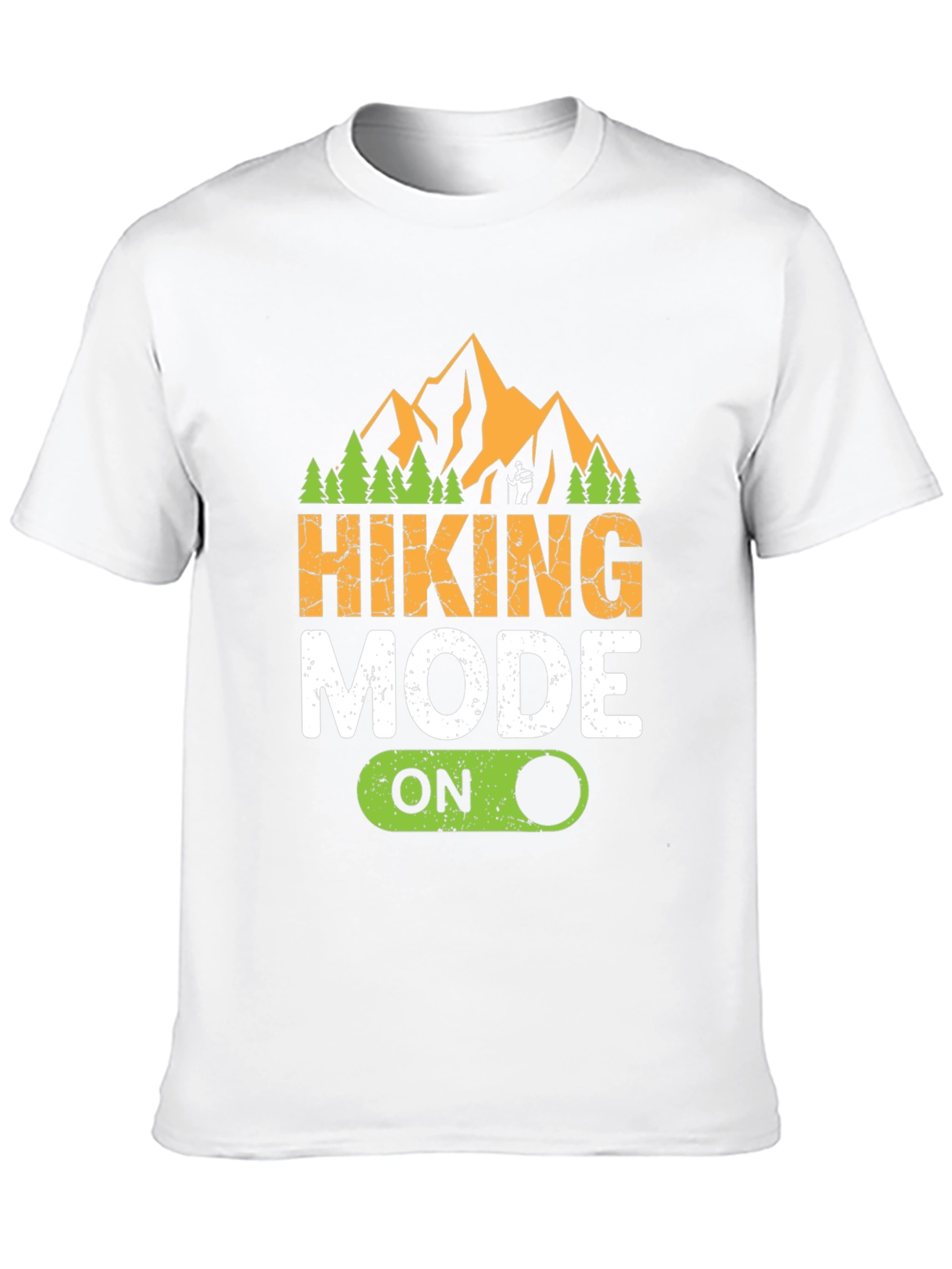 Hiking Mode On Black Graphic T-Shirt