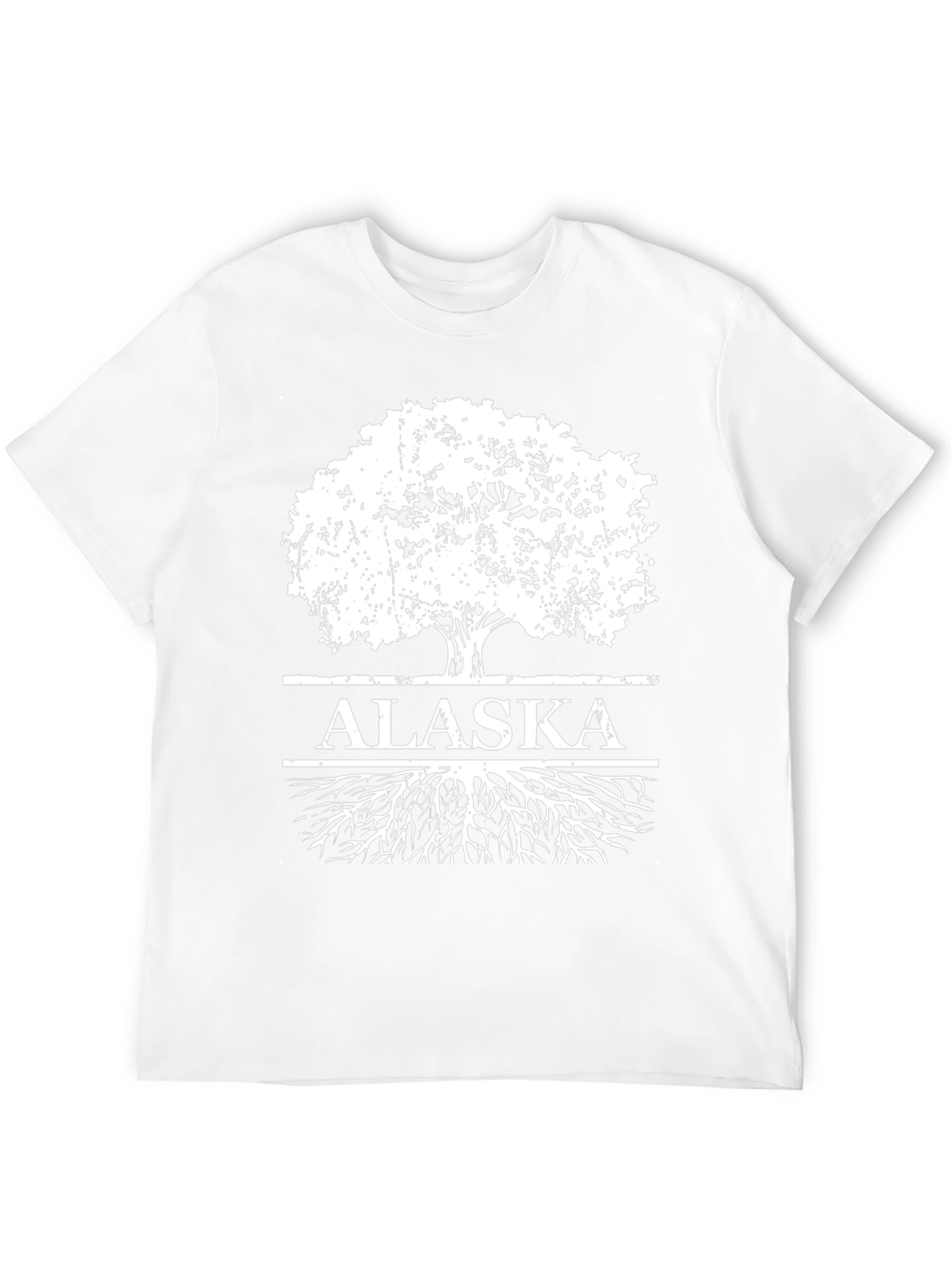 Alaska Tree Roots Graphic Print Black T-Shirt